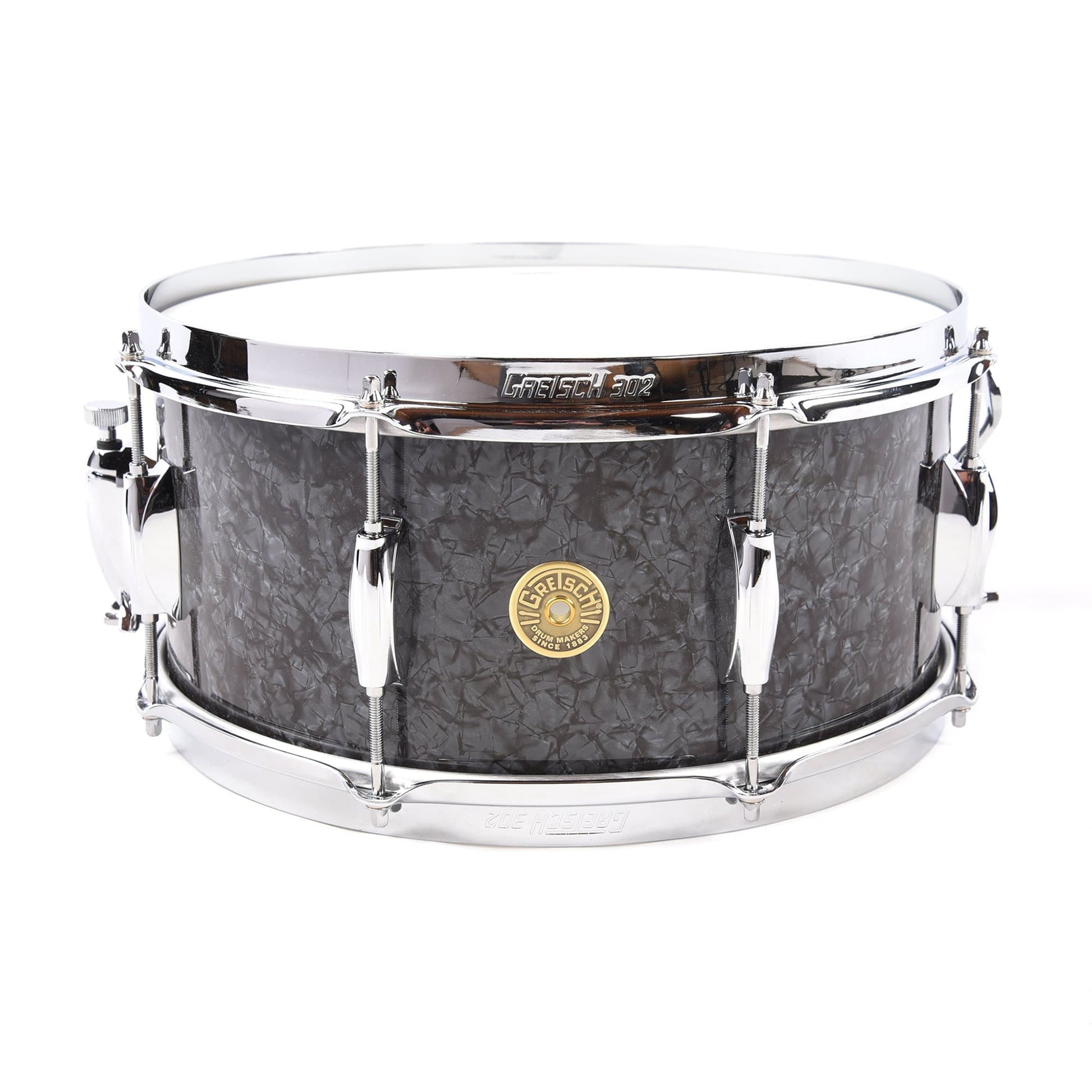 Gretsch 6.5x14 Broadkaster Snare Drum Deep Black Marine Pearl Drums and Percussion / Acoustic Drums / Snare