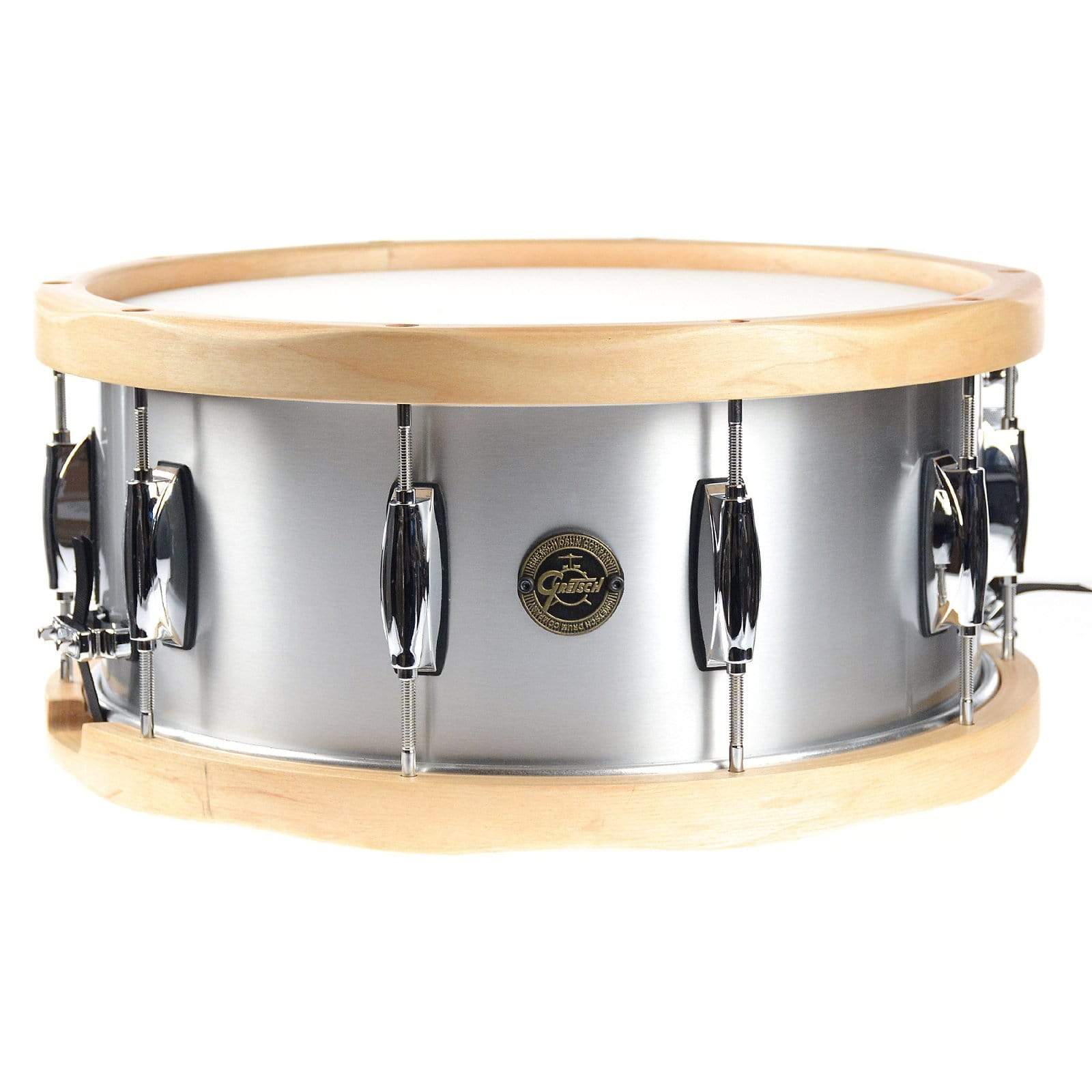 Gretsch 6.5x14 Gold Series Aluminum Snare Drum w/Wood Hoops Drums and Percussion / Acoustic Drums / Snare