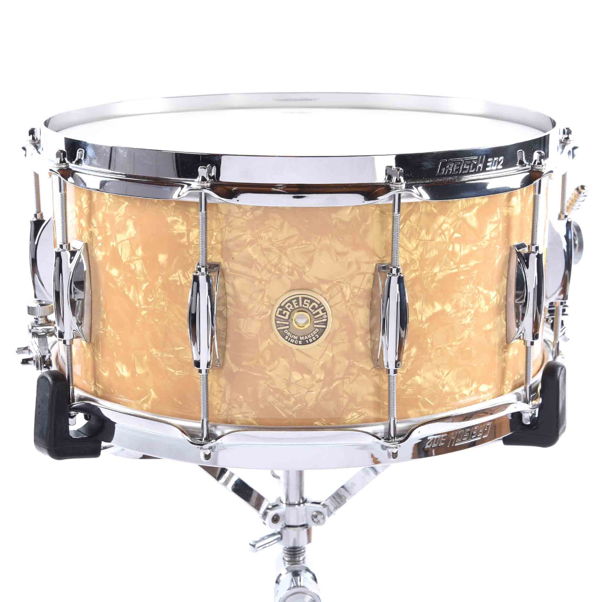 Gretsch 7x14 Broadkaster Snare Drum Antique Pearl Nitron Drums and Percussion / Acoustic Drums / Snare