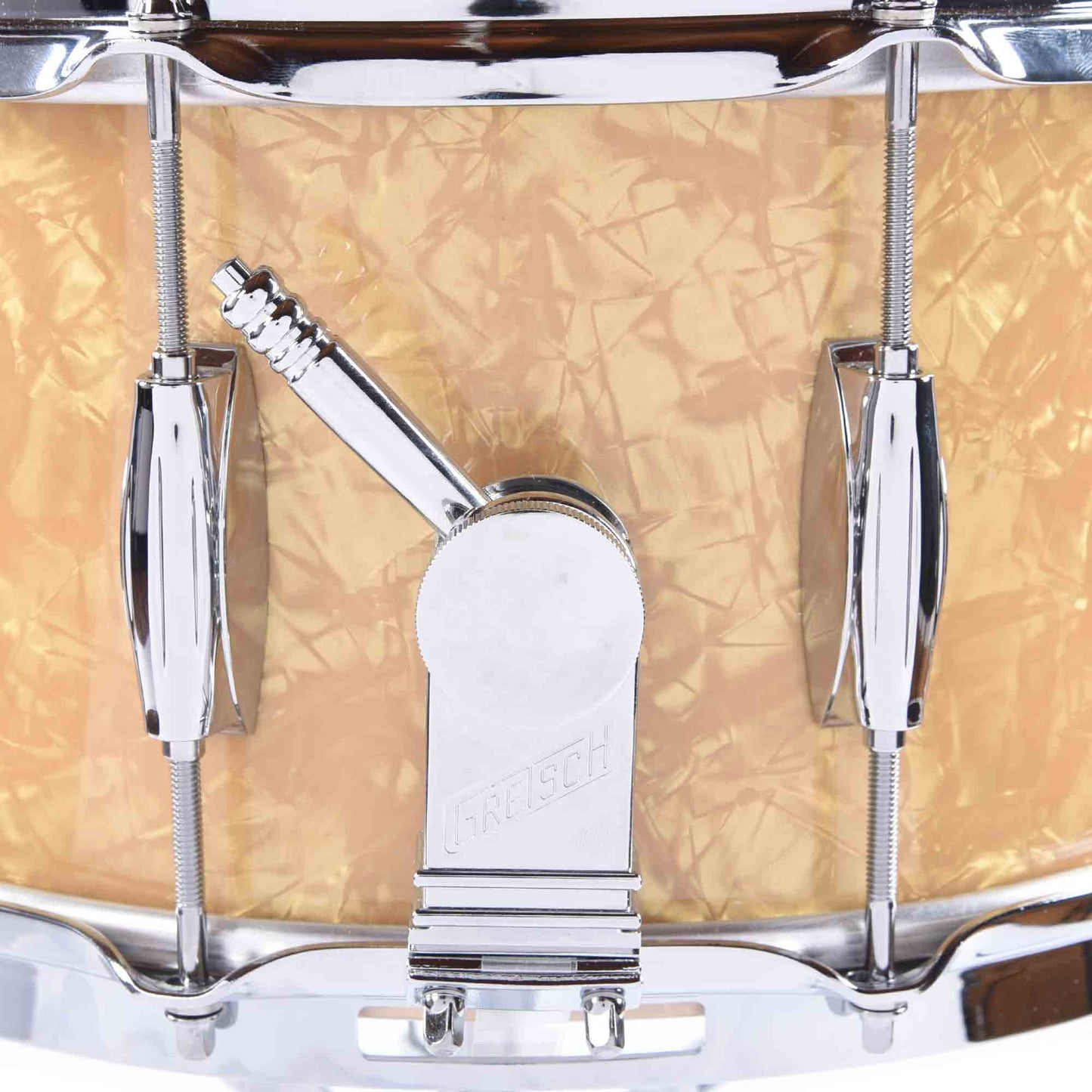 Gretsch 7x14 Broadkaster Snare Drum Antique Pearl Nitron Drums and Percussion / Acoustic Drums / Snare