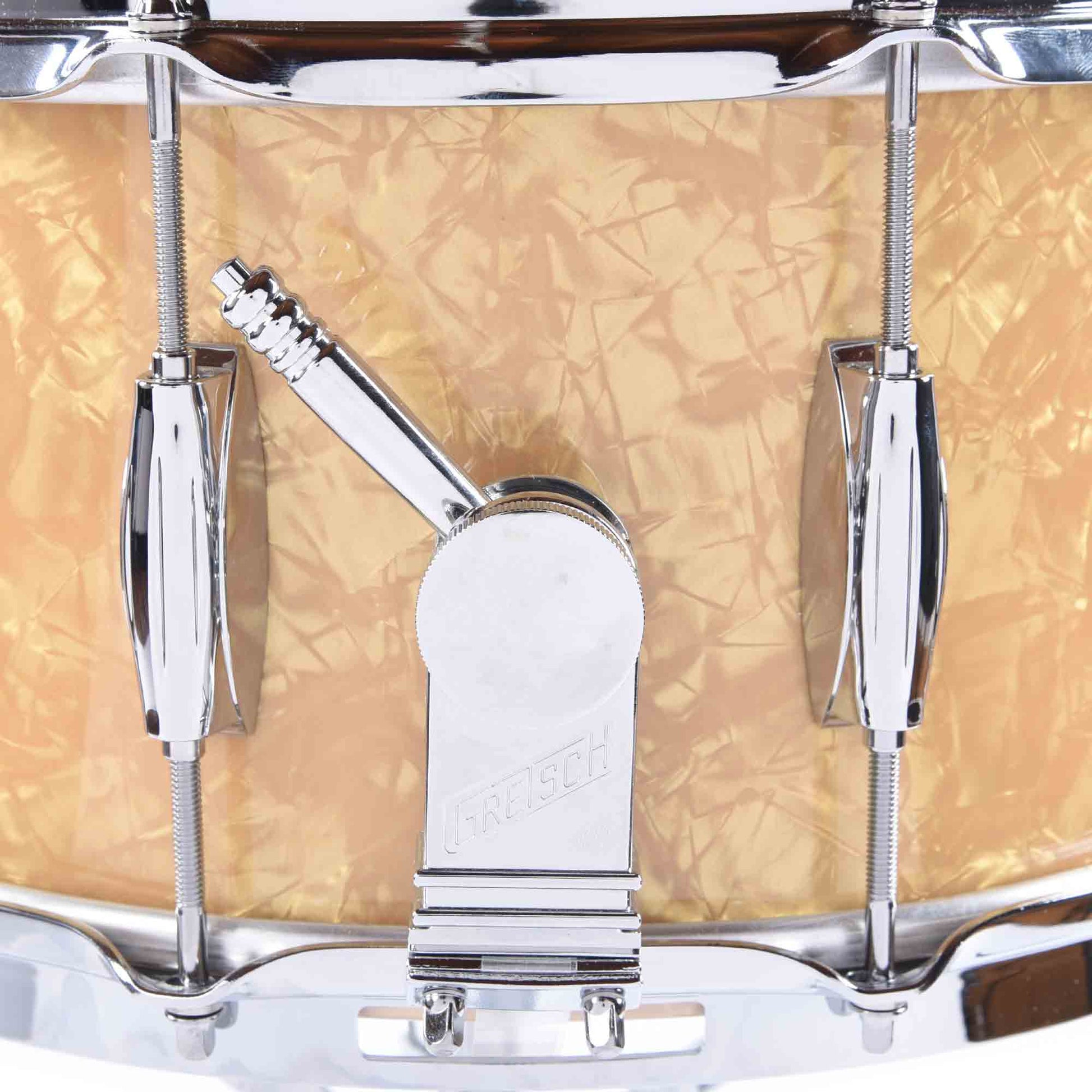Gretsch 7x14 Broadkaster Snare Drum Antique Pearl Nitron Drums and Percussion / Acoustic Drums / Snare