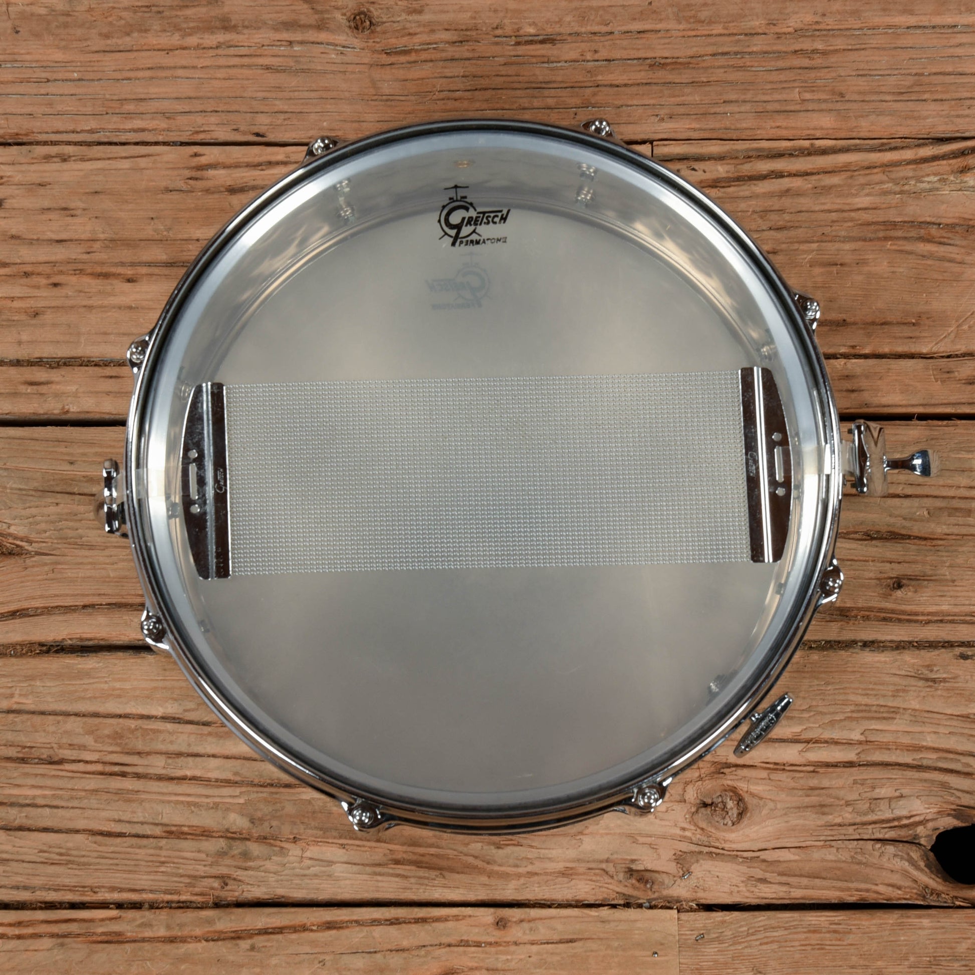 Gretsch Drums 5x14 Hammered Chrome over Brass Snare Drum USED Drums and Percussion / Acoustic Drums / Snare