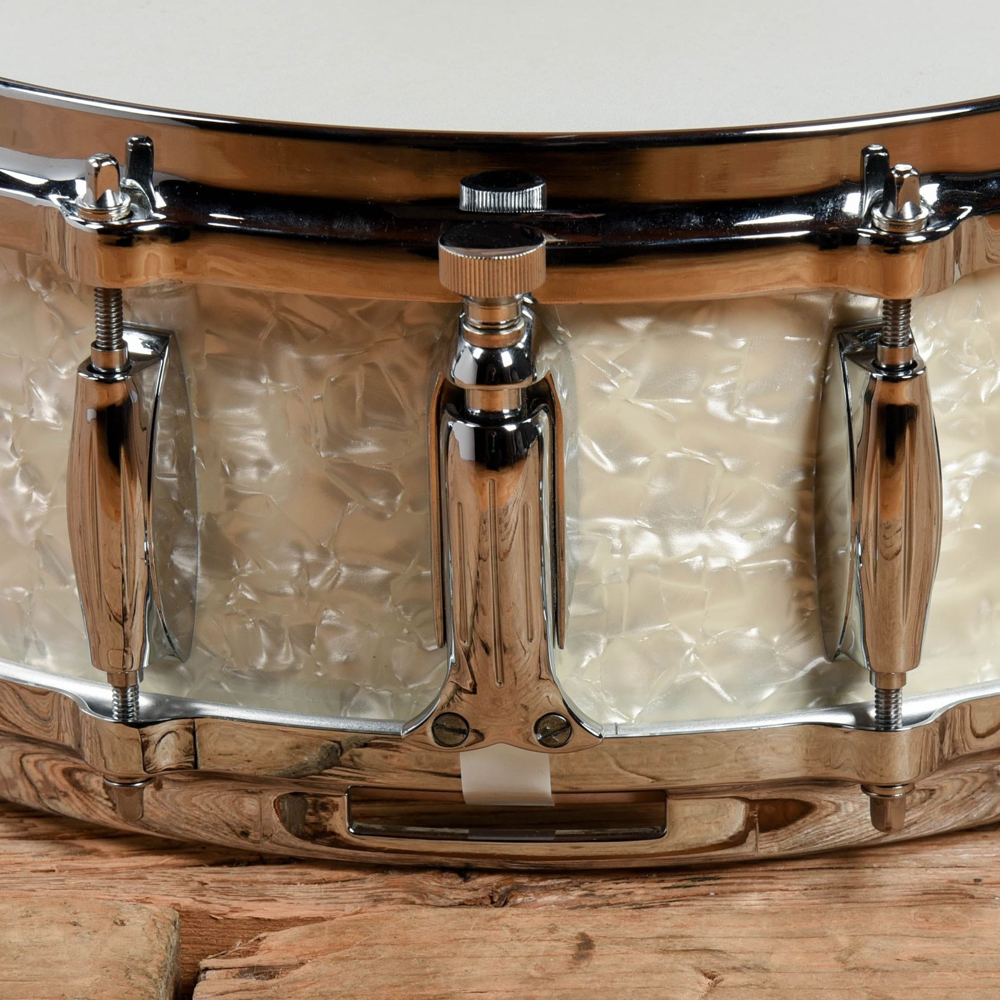Gretsch Drums 5x14 USA Custom Snare Drum White Marine Pearl Drums and Percussion / Acoustic Drums / Snare