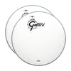 Gretsch 18" Coated Bass Drum Logo Head (2 Pack Bundle) Drums and Percussion / Parts and Accessories / Heads