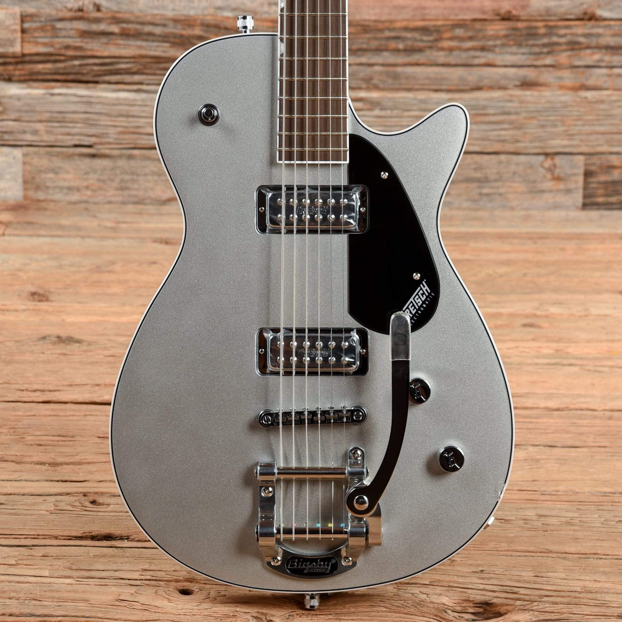 Gretsch G5260T Electromatic Jet Baritone Airline Silver w/Bigsby Electric Guitars / Baritone