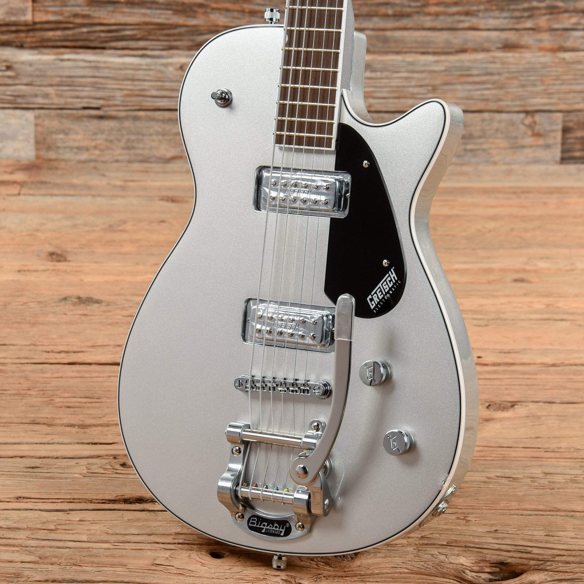 Gretsch G5260T Electromatic Jet Baritone Airline Silver w/Bigsby Electric Guitars / Baritone