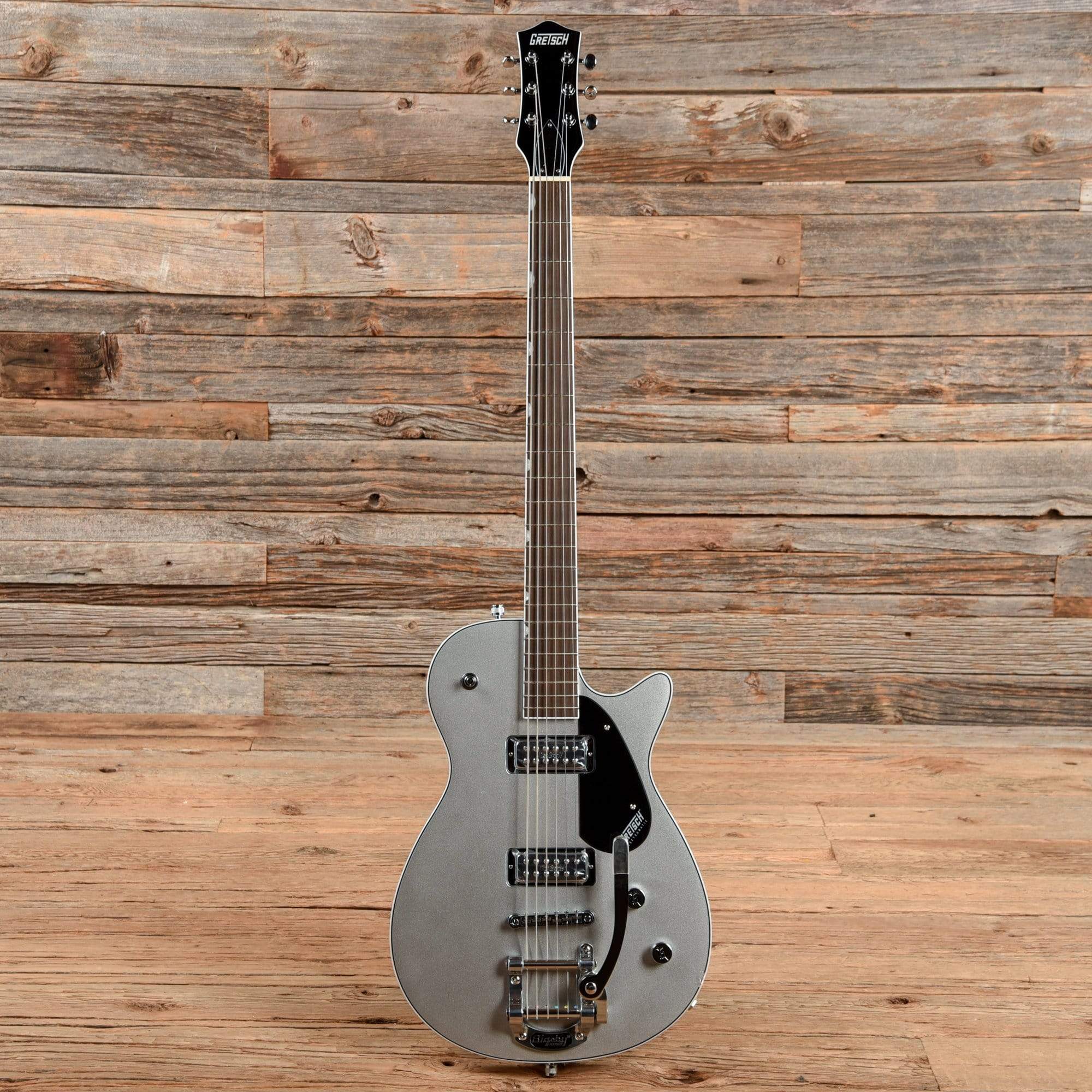 Gretsch G5260T Electromatic Jet Baritone Airline Silver w/Bigsby Electric Guitars / Baritone