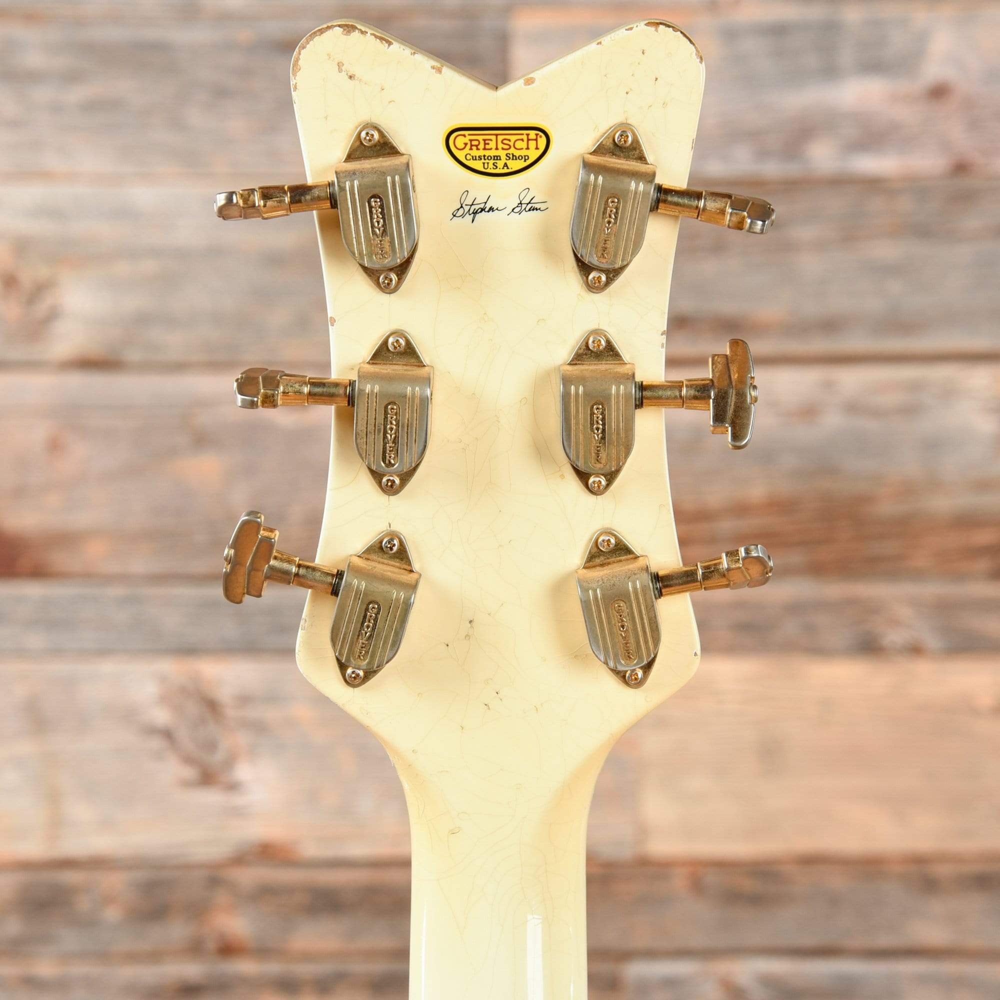 Gretsch Custom Shop '55 White Falcon Relic Stephen Stern Masterbuilt White 2016 Electric Guitars / Hollow Body