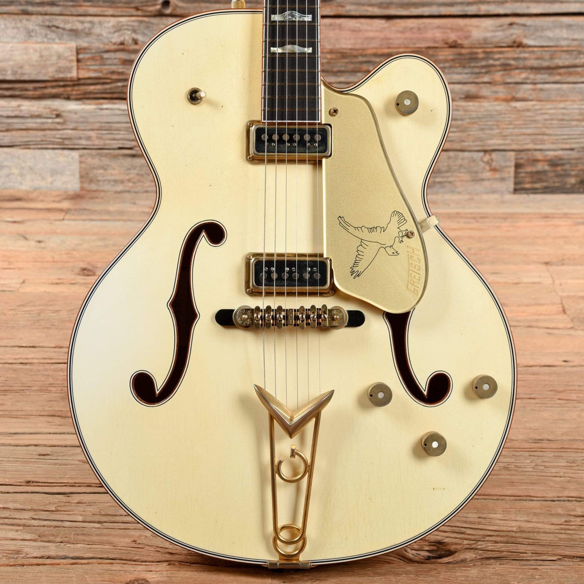 Gretsch Custom Shop '55 White Falcon Relic Stephen Stern Masterbuilt White 2016 Electric Guitars / Hollow Body