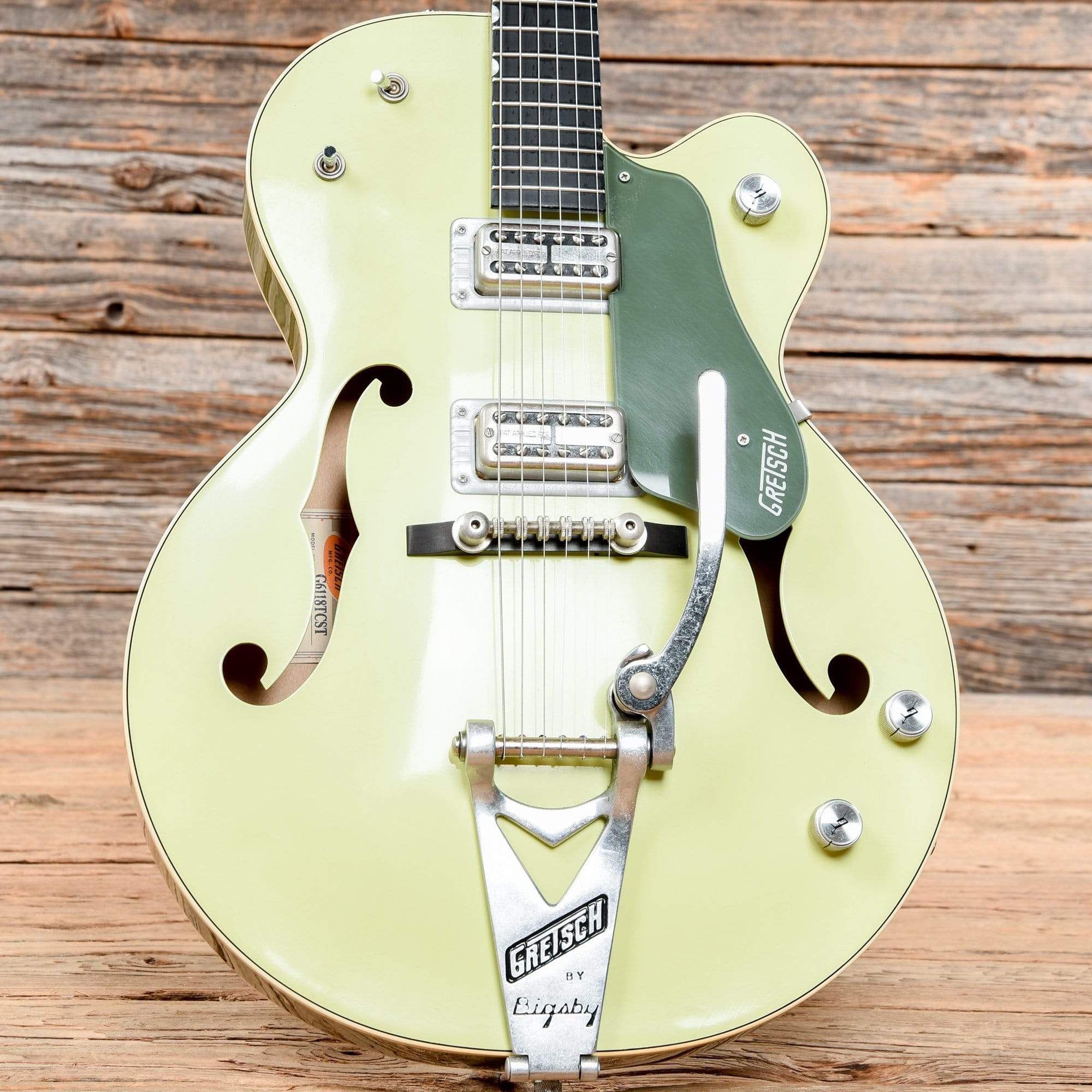 Gretsch Custom Shop G6118-R-CST Anniversary Relic Stephen Stern Masterbuilt 2-Tone Smoke Green 2007 Electric Guitars / Hollow Body