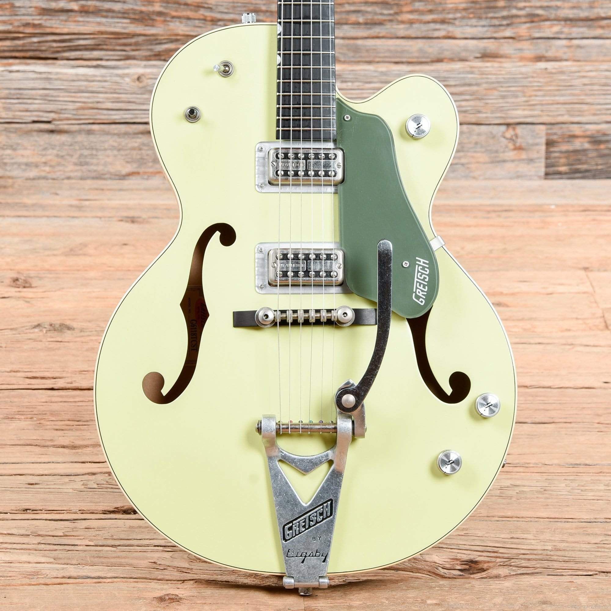 Gretsch Custom Shop G6118-R-CST Anniversary Relic Stephen Stern Masterbuilt 2-Tone Smoke Green 2007 Electric Guitars / Hollow Body