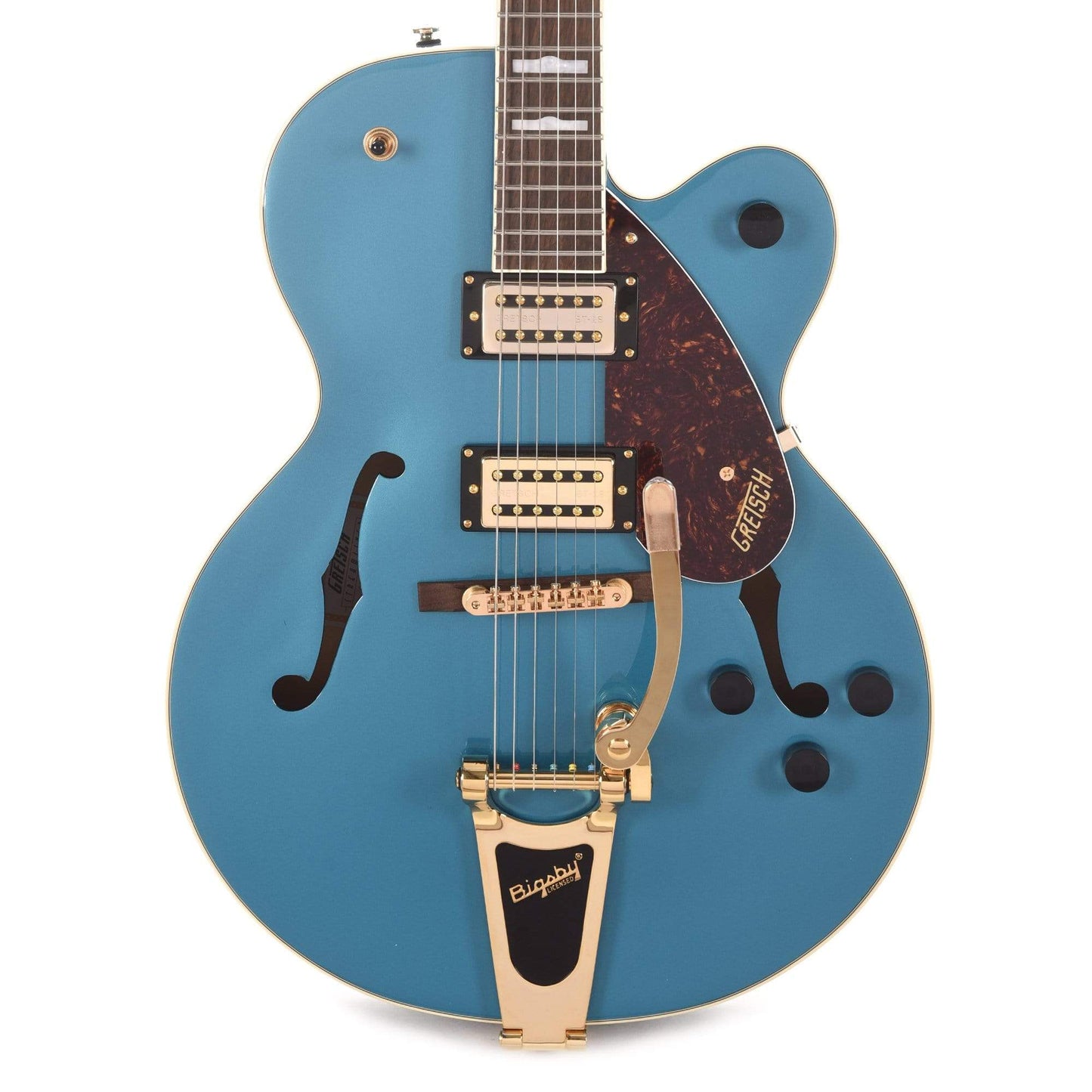 Gretsch G2410TG Streamliner Hollow Body Single-Cut and Gold Hardware Ocean Turquoise w/Bigsby Electric Guitars / Hollow Body