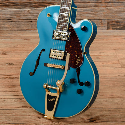 Gretsch G2410TG Streamliner Hollow Body Single-Cut and Gold Hardware Ocean Turquoise w/Bigsby Electric Guitars / Hollow Body