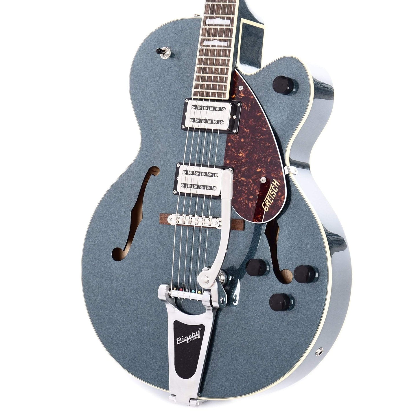 Gretsch G2420T Streamliner Hollow Body Gunmetal w/Bigsby & Broad'Tron BT-2S Pickups Electric Guitars / Hollow Body