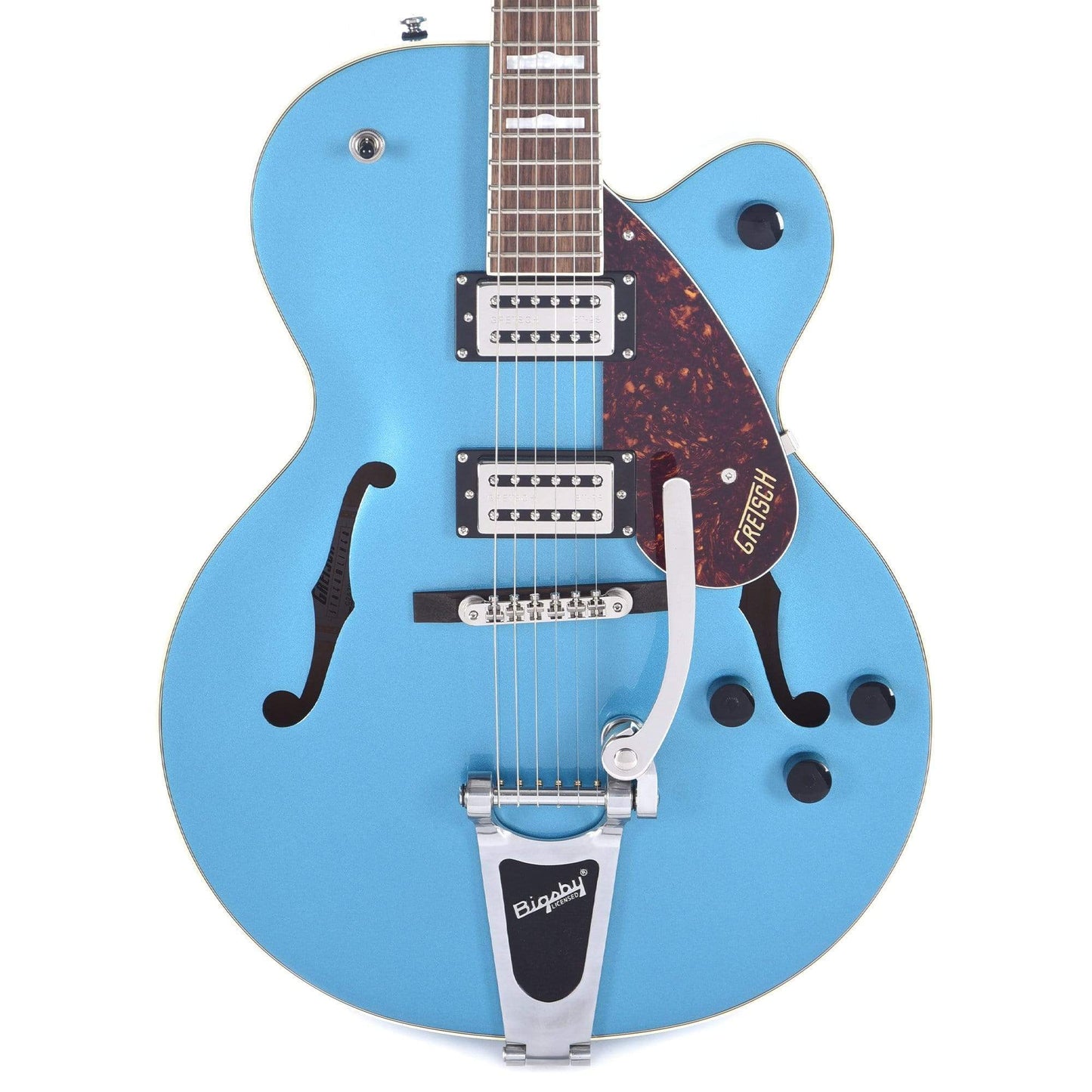 Gretsch G2420T Streamliner Hollow Body Riviera Blue w/Bigsby & Broad'Tron Pickups Electric Guitars / Hollow Body