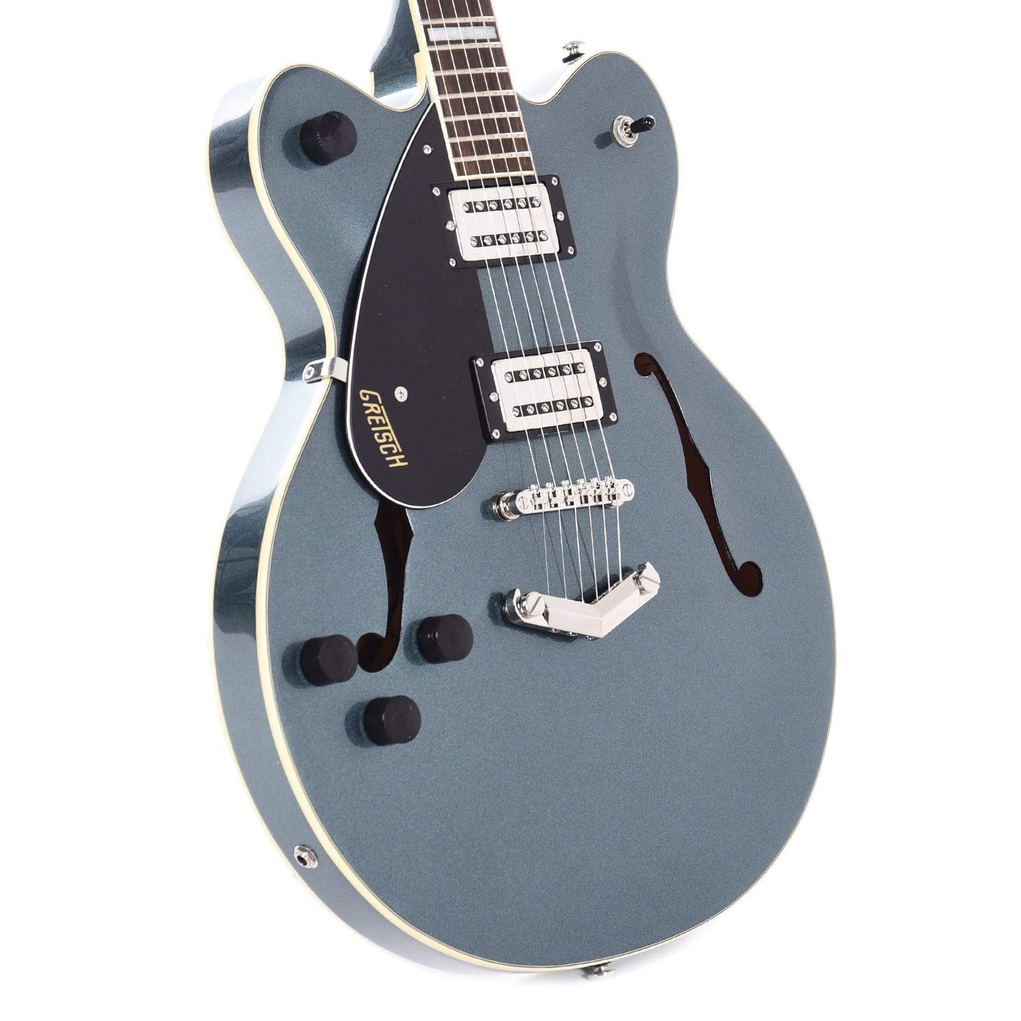 Gretsch G2622LH Streamliner Center Block Double-Cut Gunmetal LEFTY w/V-Stoptail & Broad'Tron BT-2S Pickups Electric Guitars / Hollow Body