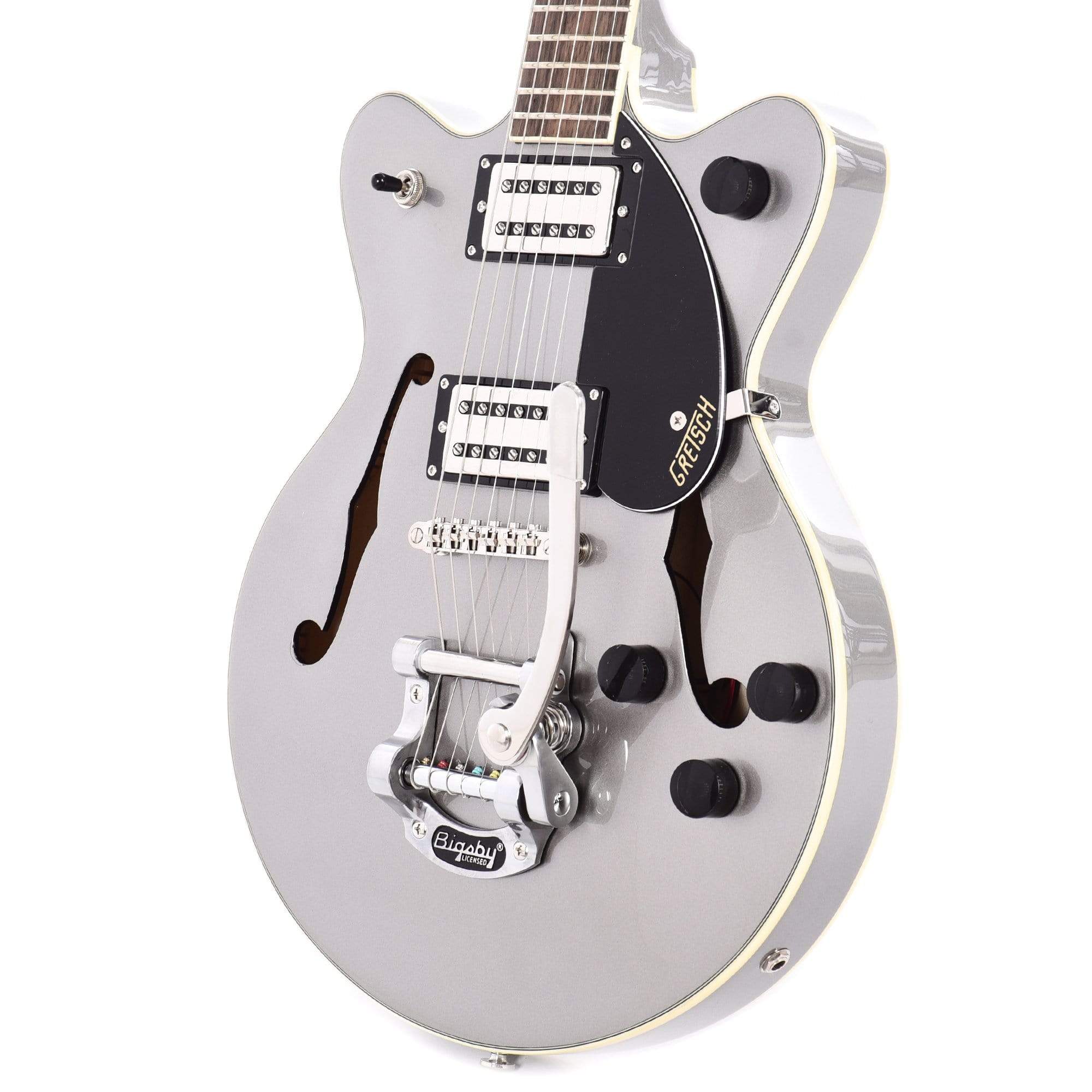 Gretsch G2655T Streamliner Center Block Jr. Phantom Metallic w/Bigsby & Broad'Tron BT-2S Pickups Electric Guitars / Hollow Body