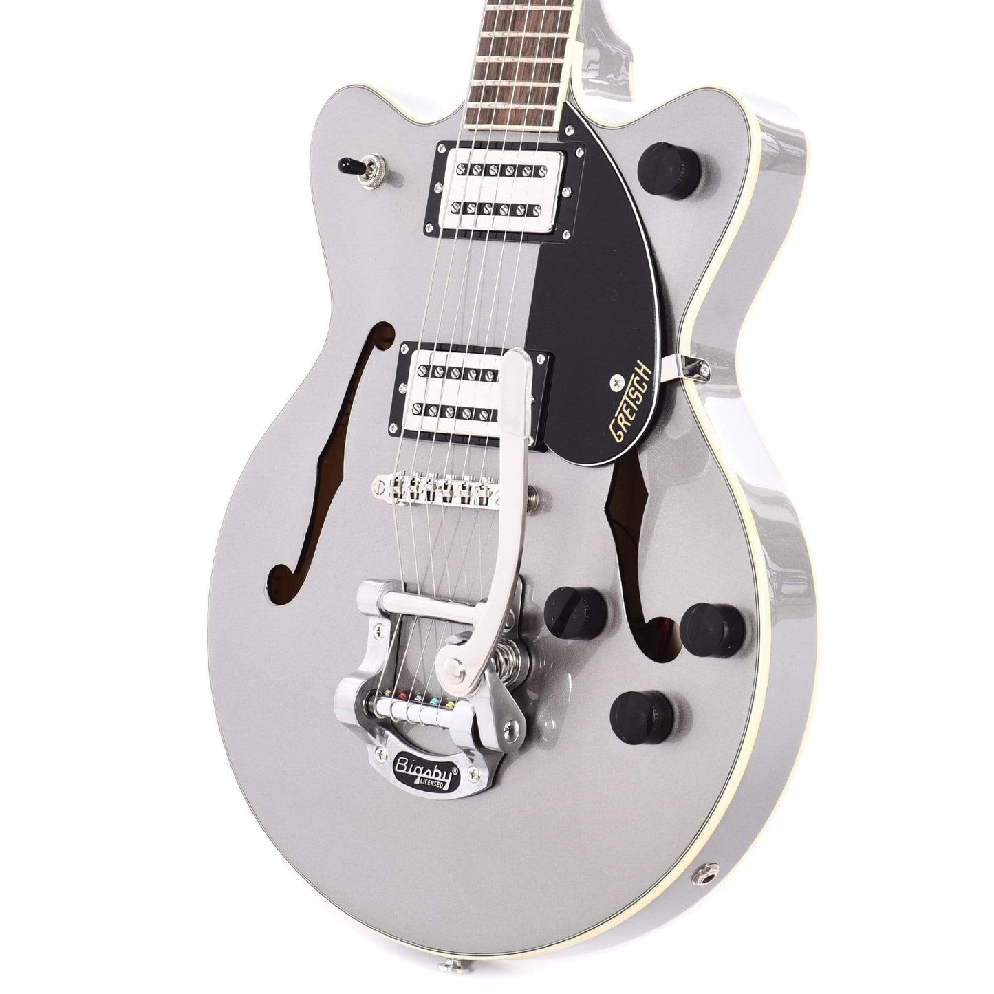 Gretsch G2655T Streamliner Center Block Jr. Phantom Metallic w/Bigsby & Broad'Tron BT-2S Pickups Electric Guitars / Hollow Body