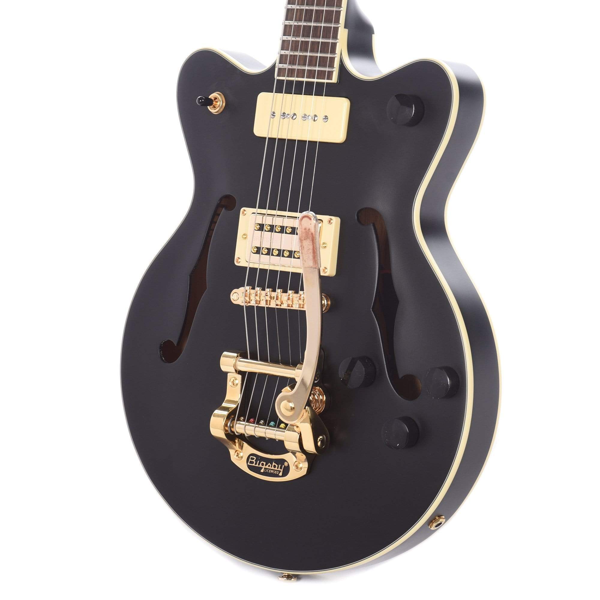 Gretsch G2655TG-P90 Limited Edition Streamliner Center Block Jr. Matte Black w/Bigsby Electric Guitars / Hollow Body