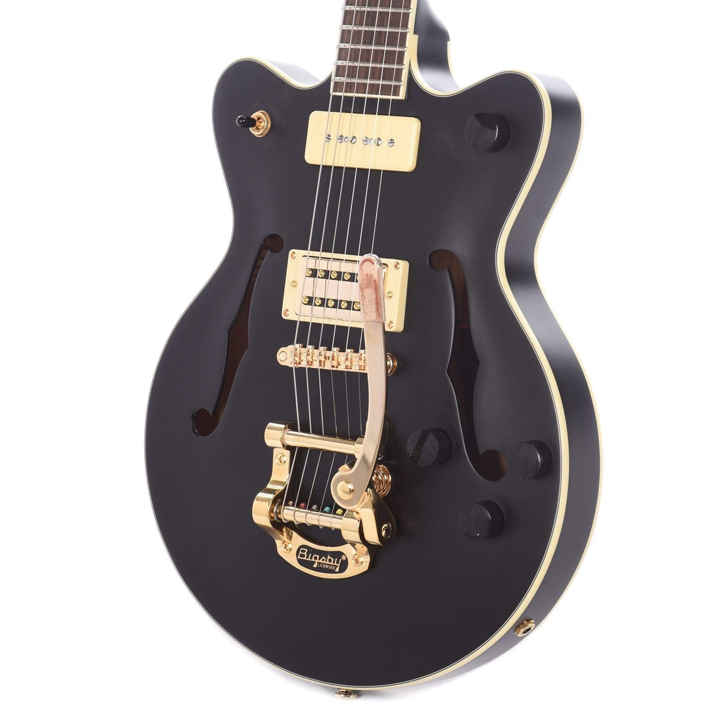 Gretsch G2655TG-P90 Limited Edition Streamliner Center Block Jr. Matte Black w/Bigsby Electric Guitars / Hollow Body
