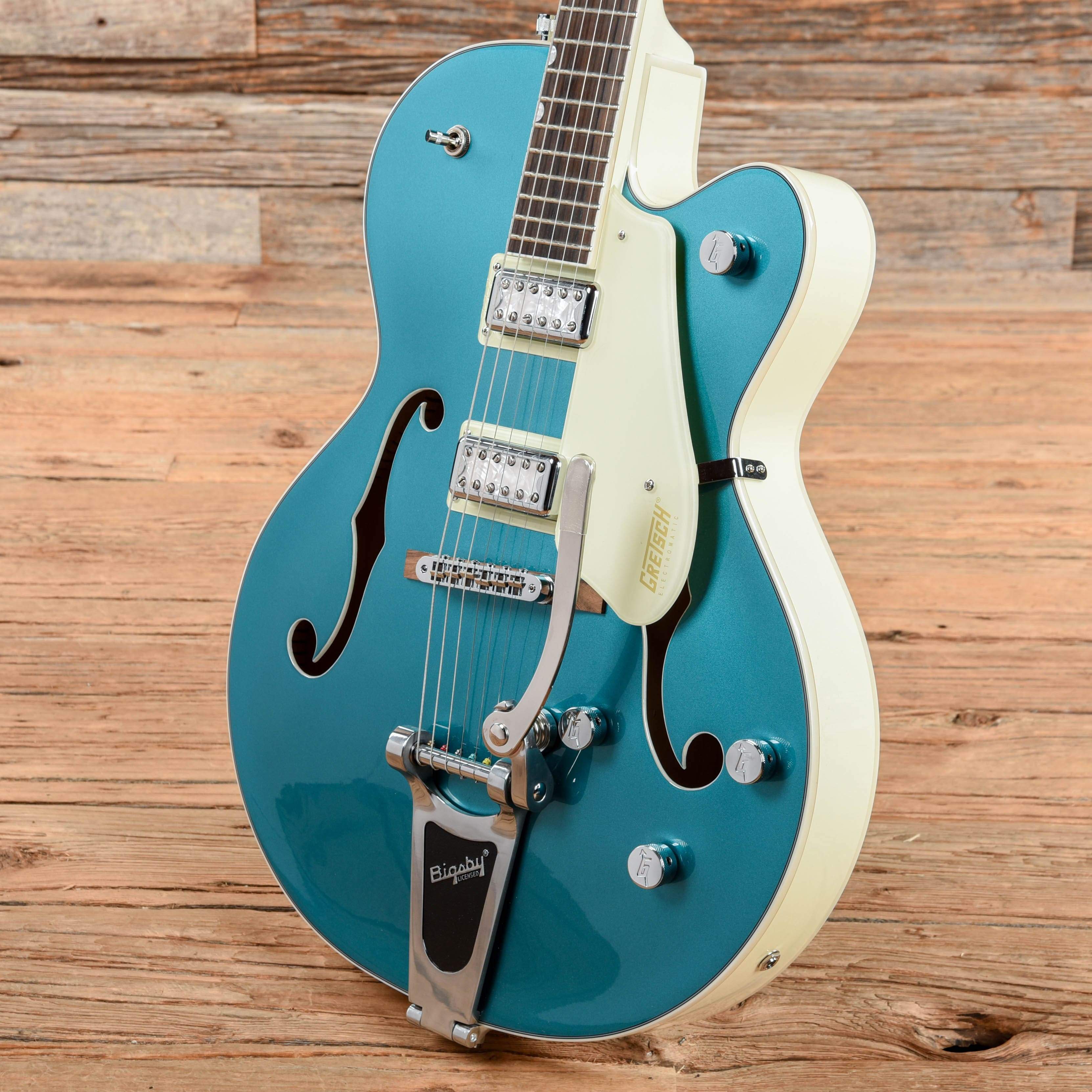 Gretsch G5410T Electromatic Tri-Five Two Tone Ocean Turquoise/Vintage White 2020 Electric Guitars / Hollow Body