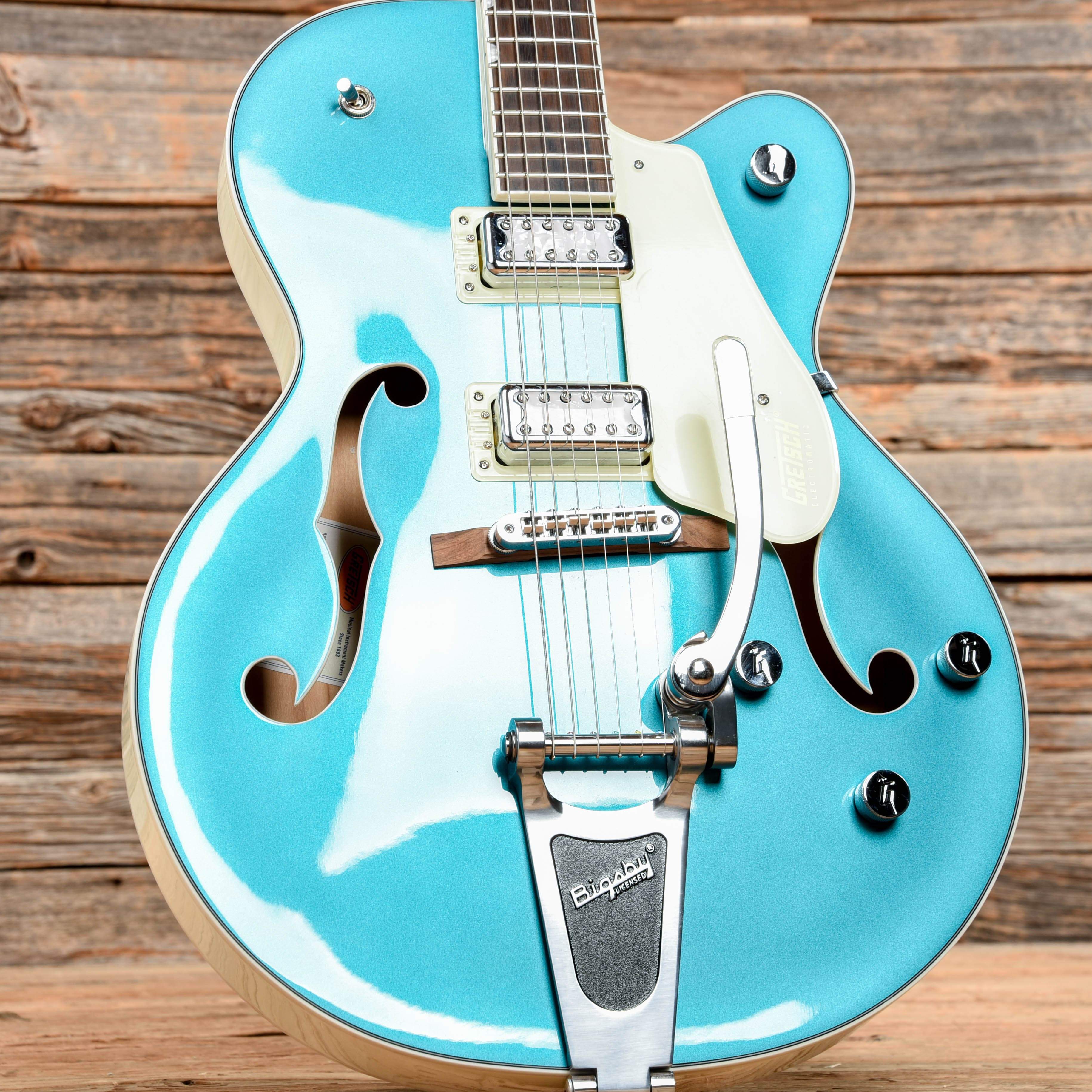 Gretsch G5410T Electromatic Tri-Five Two Tone Ocean Turquoise/Vintage White 2020 Electric Guitars / Hollow Body