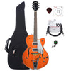 Gretsch G5420T Electromatic Hollow Body Orange w/Bigsby w/Gig Bag, Tuner, (1) Cable, Picks and Strings Bundle Electric Guitars / Hollow Body