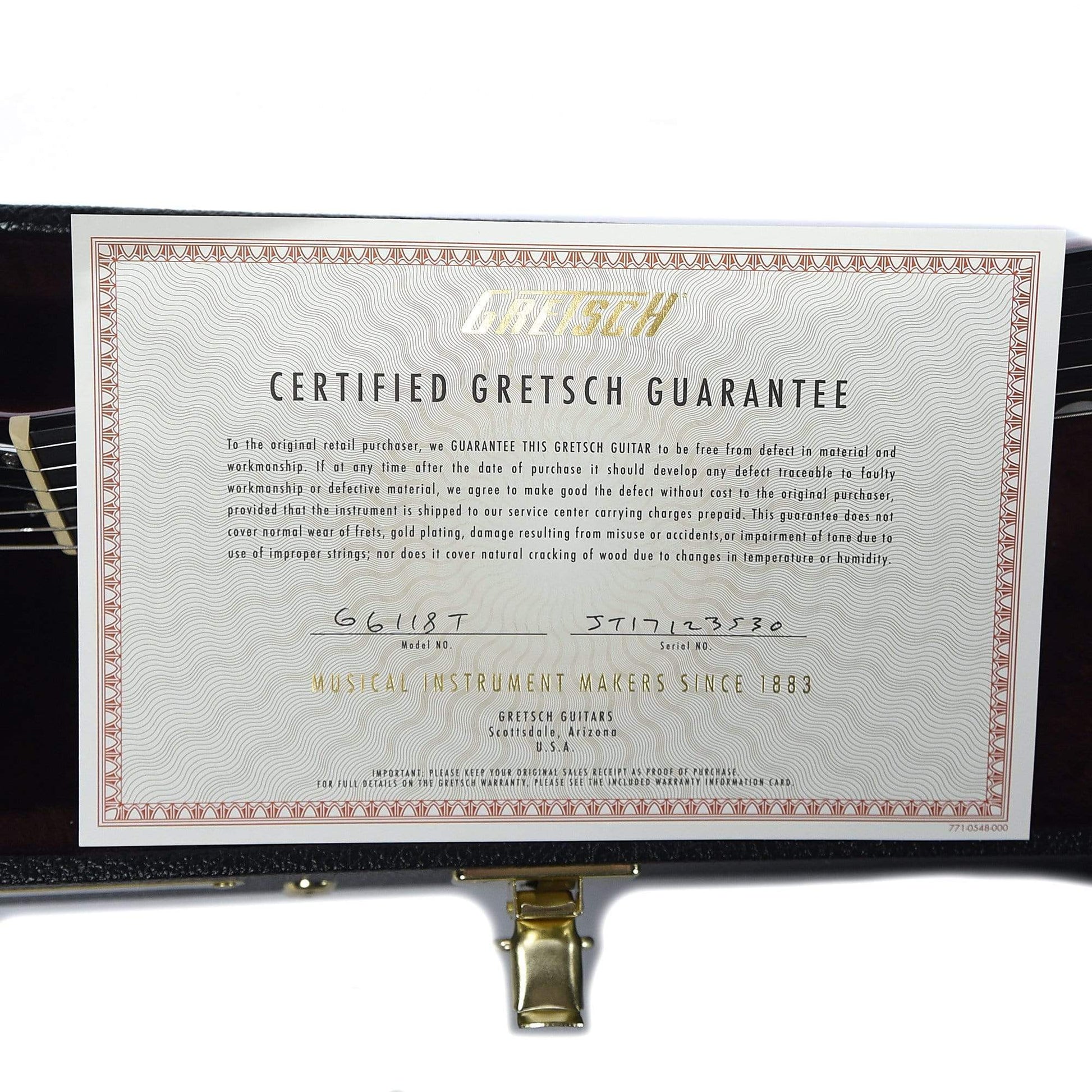 Gretsch G6118T-135 135th Anniversary 2-Tone Casino Gold on Dark Cherry Metallic Electric Guitars / Hollow Body