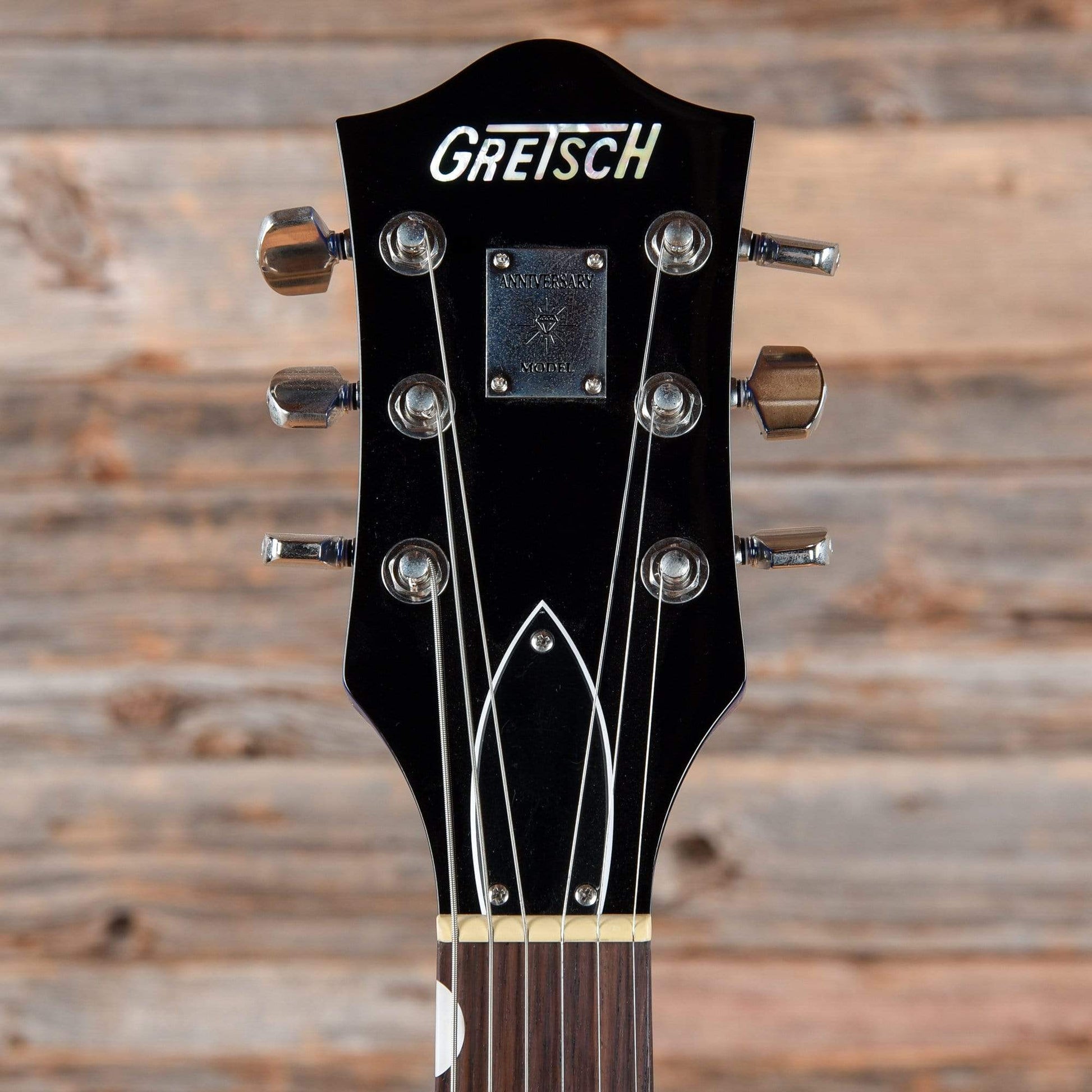 Gretsch G6118T Players Edition Anniversary 2 Tone Iridium Silver/Azure Metallic w/String Thru Bigsby Electric Guitars / Hollow Body