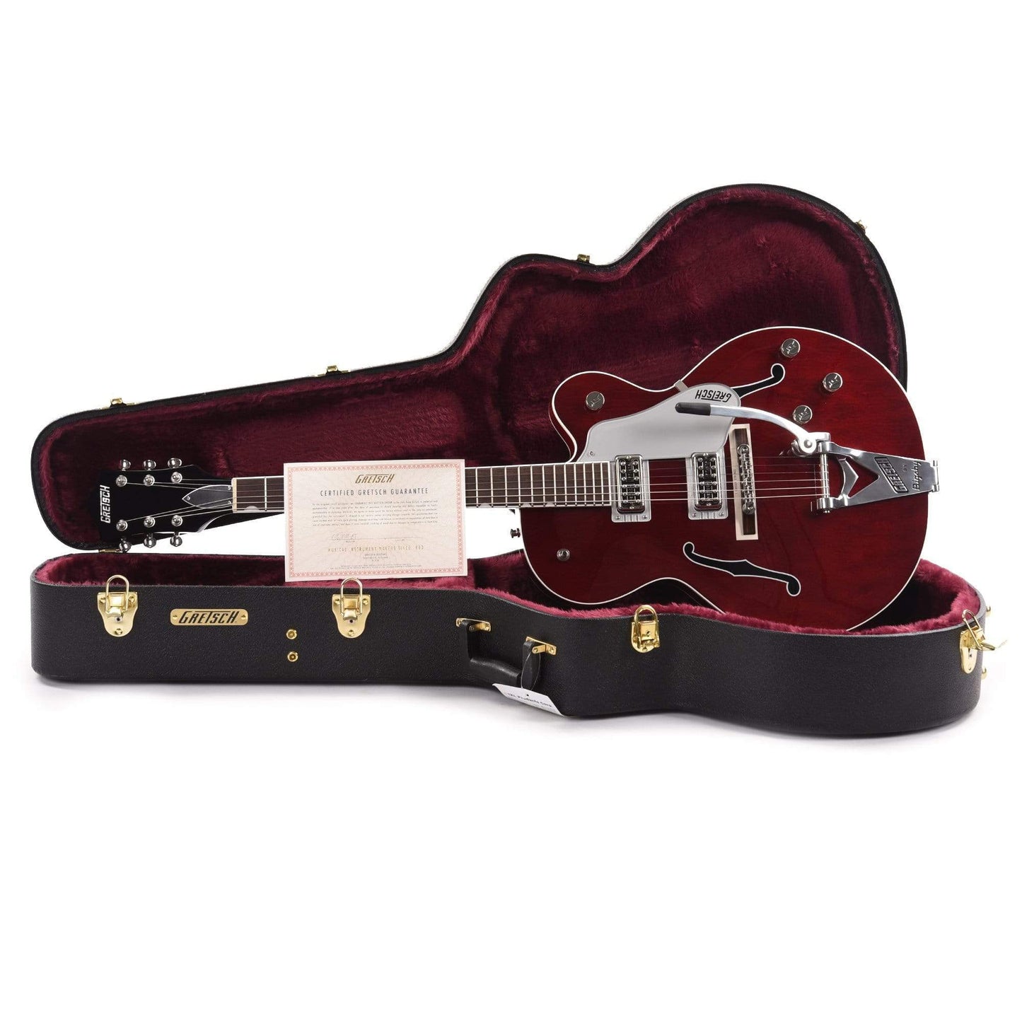 Gretsch G6119T-ET Players Edition Tennessee Rose Electrotone Hollow Body Dark Cherry Stain w/Bigsby Electric Guitars / Hollow Body