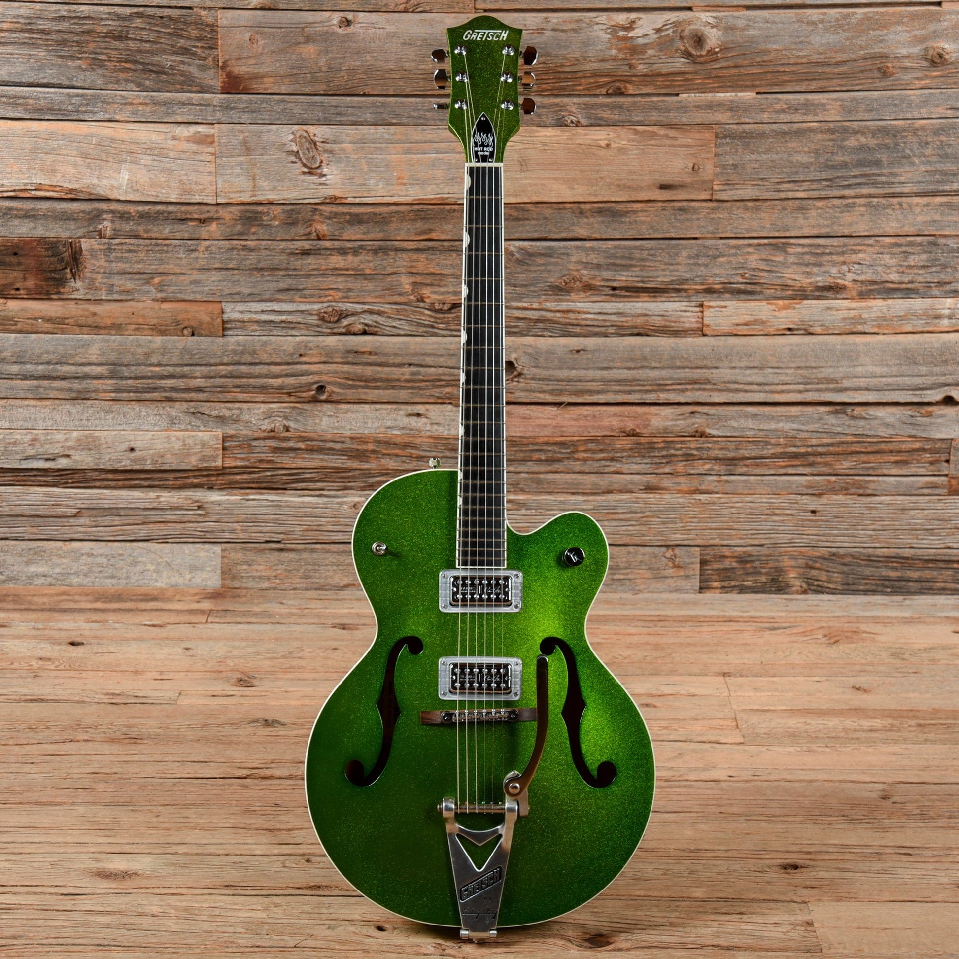 Gretsch G6120SH Brian Setzer Hot Rod Green Sparkle 2014 Electric Guitars / Hollow Body