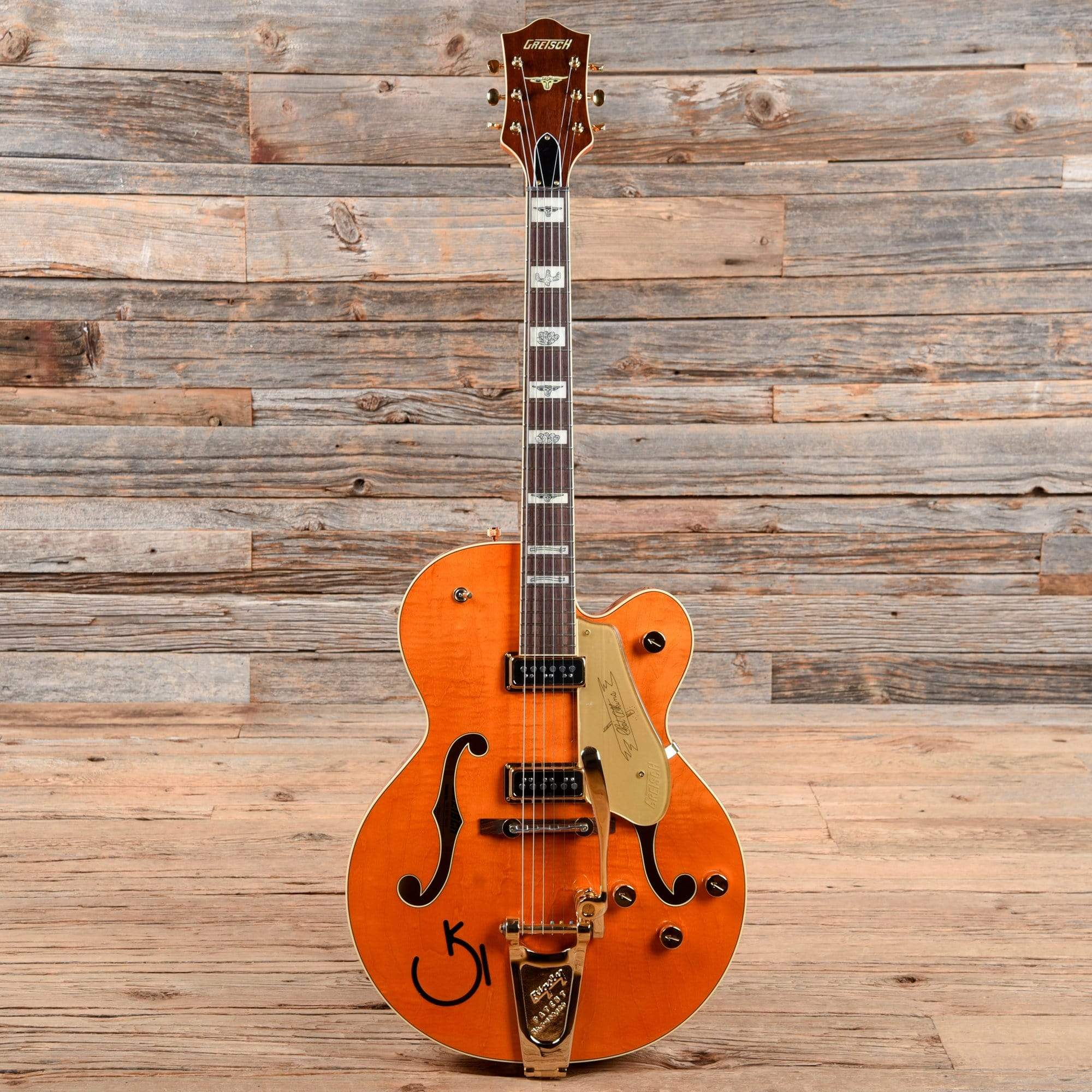 Gretsch G6120T-55 Vintage Select '55 Chet Atkins Hollow Body Orange 2020 Electric Guitars / Hollow Body