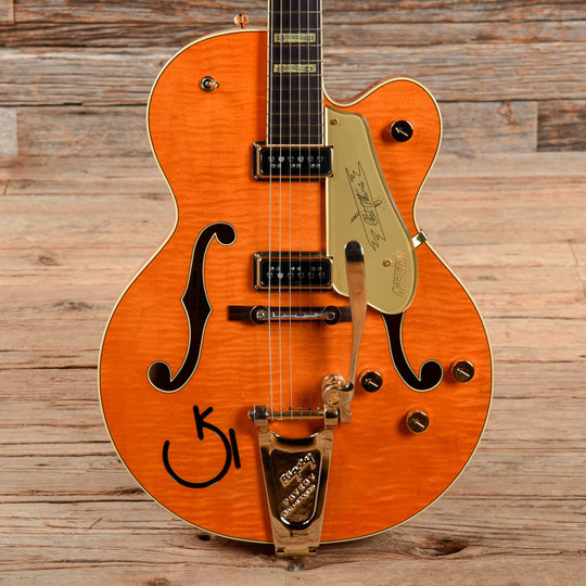 Gretsch G6120T-55 Vintage Select '55 Chet Atkins Hollow Body Vintage Orange Stain Lacquer 2018 Electric Guitars / Hollow Body