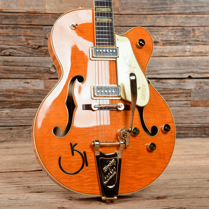 Gretsch G6120T-55 Vintage Select '55 Chet Atkins Hollow Body Vintage Orange Stain Lacquer 2018 Electric Guitars / Hollow Body