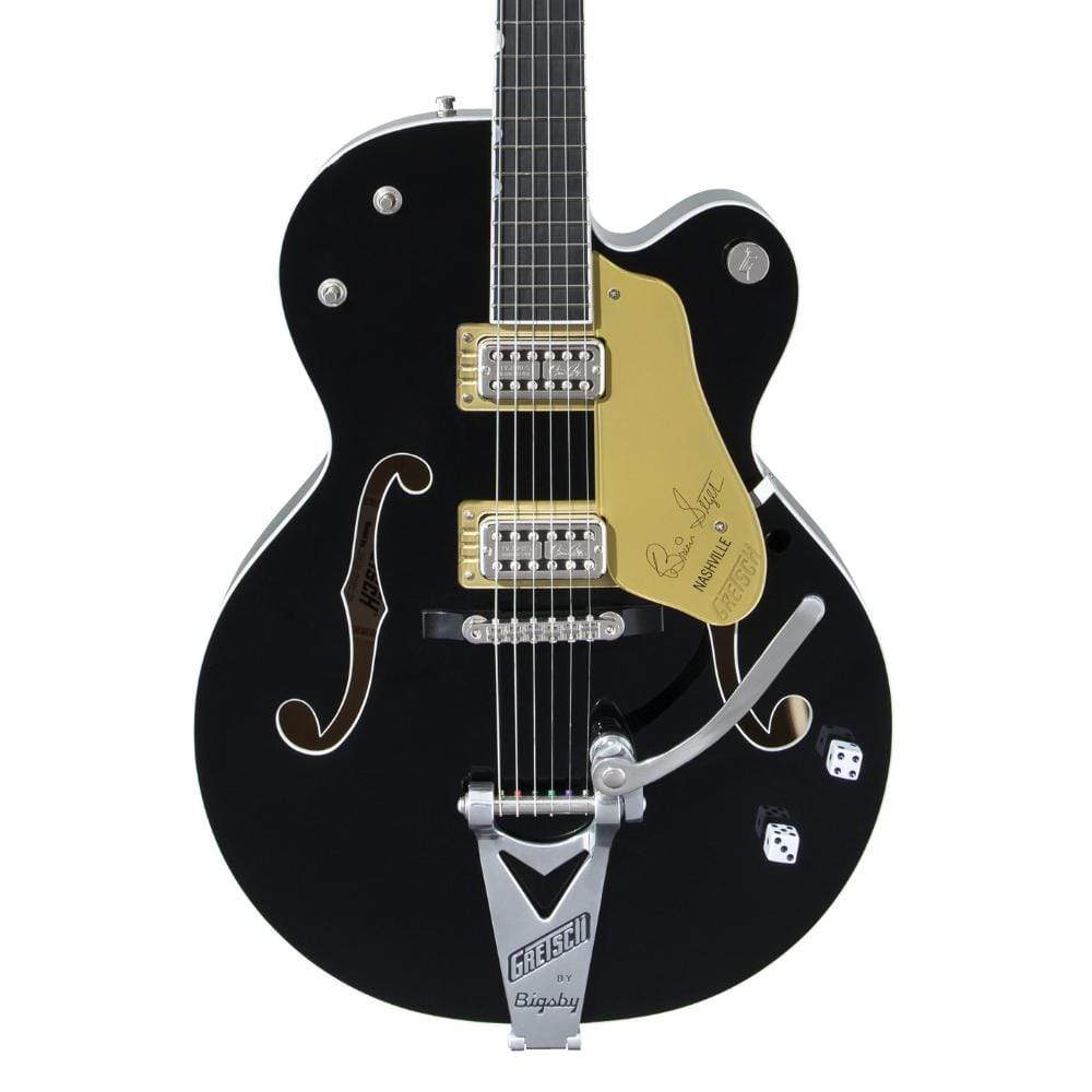 Gretsch G6120T-BSNSH Brian Setzer Signature Nashville Hollow Body w/Bigsby Black Lacquer Electric Guitars / Hollow Body