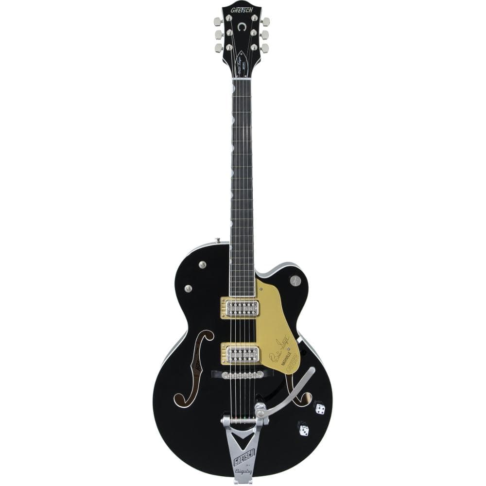 Gretsch G6120T-BSNSH Brian Setzer Signature Nashville Hollow Body w/Bigsby Black Lacquer Electric Guitars / Hollow Body