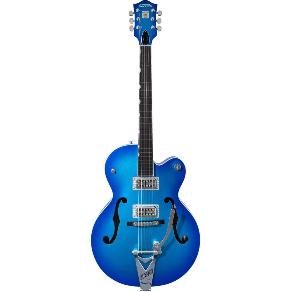 Gretsch G6120T-HR Brian Setzer Signature Hot Rod Hollow Body Candy Blue Burst w/Bigsby Electric Guitars / Hollow Body