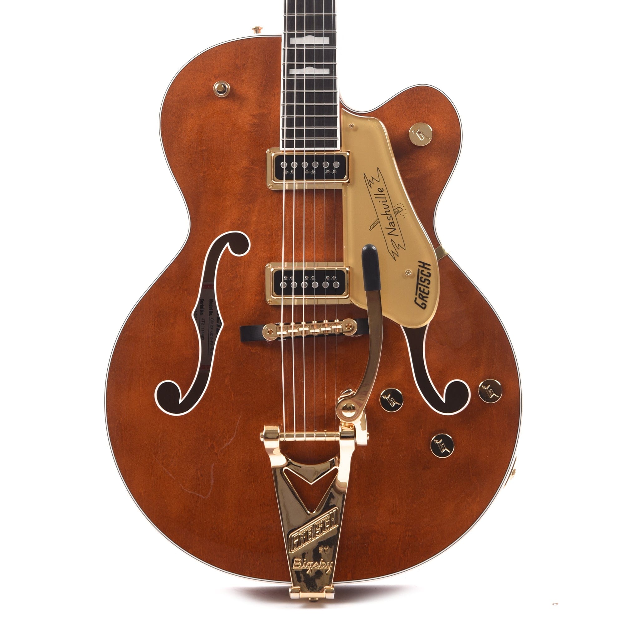 Gretsch G6120TG-DS Players Edition Nashville Hollow Body DS Roundup Orange w/Bigsby Electric Guitars / Hollow Body