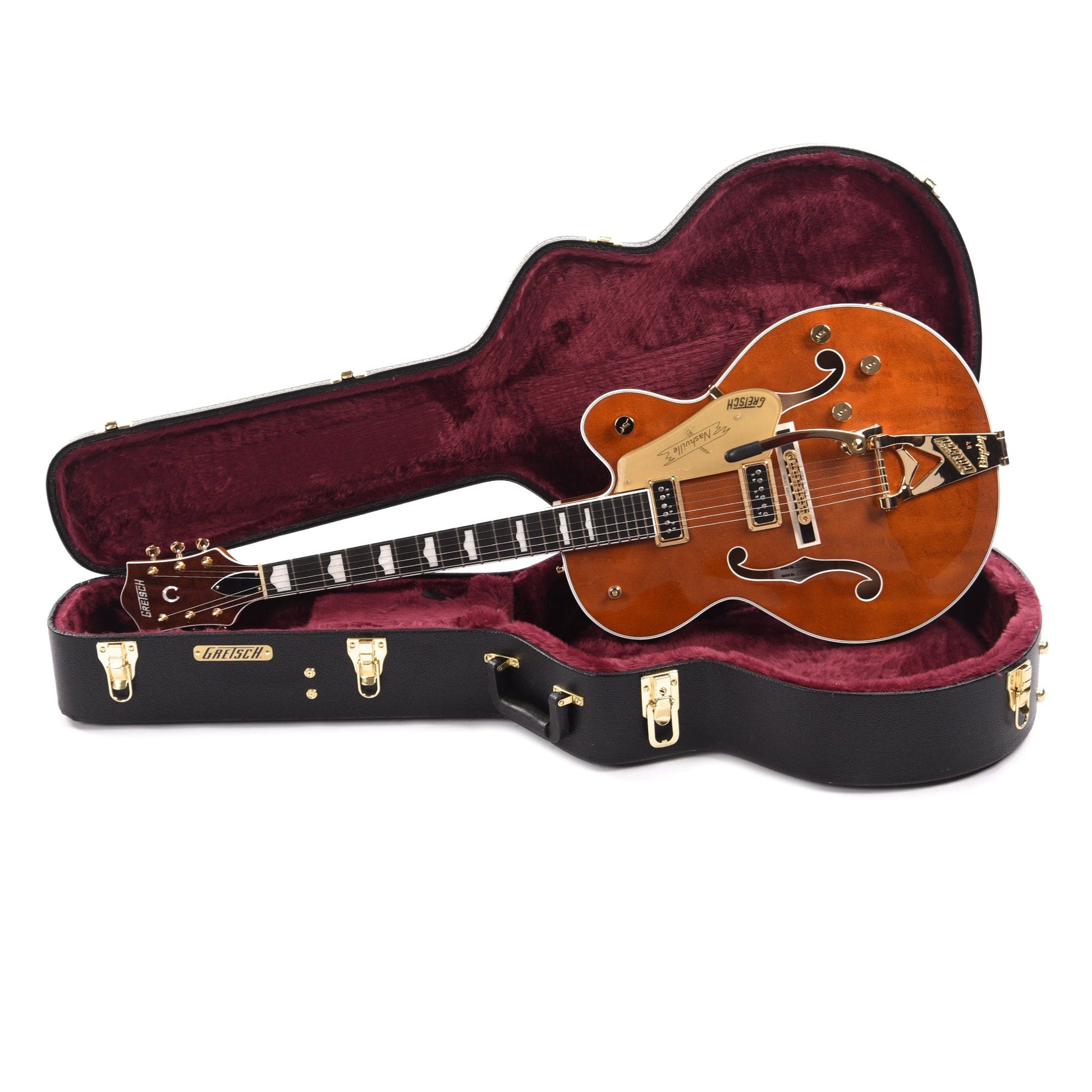 Gretsch G6120TG-DS Players Edition Nashville Hollow Body DS Roundup Orange w/Bigsby Electric Guitars / Hollow Body