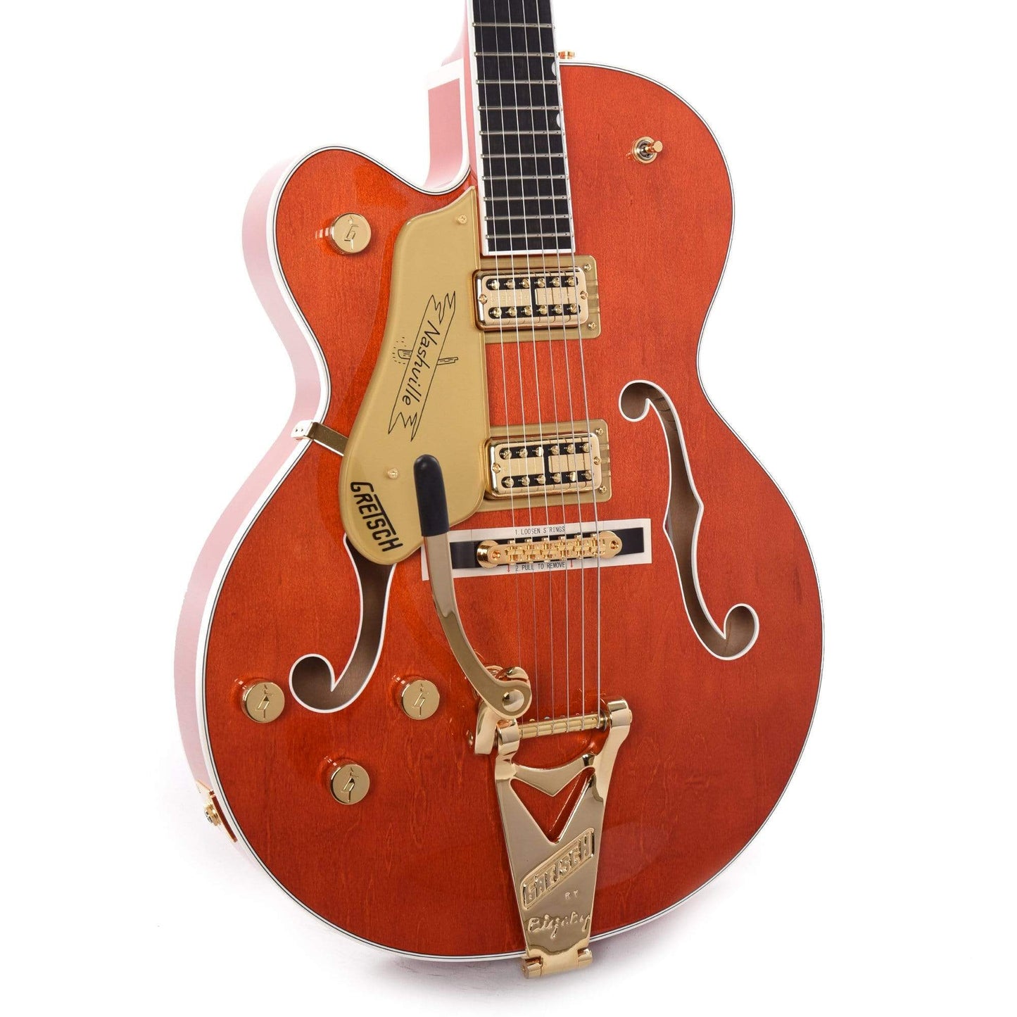 Gretsch G6120TG-LH LEFTY Players Edition Nashville Hollow Body Orange Stain w/Bigsby Electric Guitars / Hollow Body