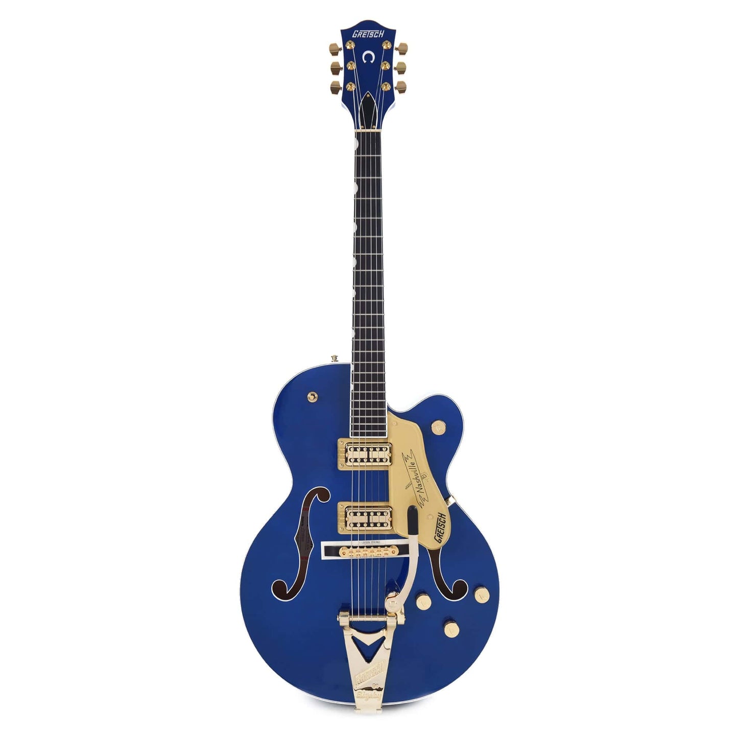 Gretsch G6120TG Players Edition Nashville Hollow Body Azure Metallic w/Bigsby Electric Guitars / Hollow Body