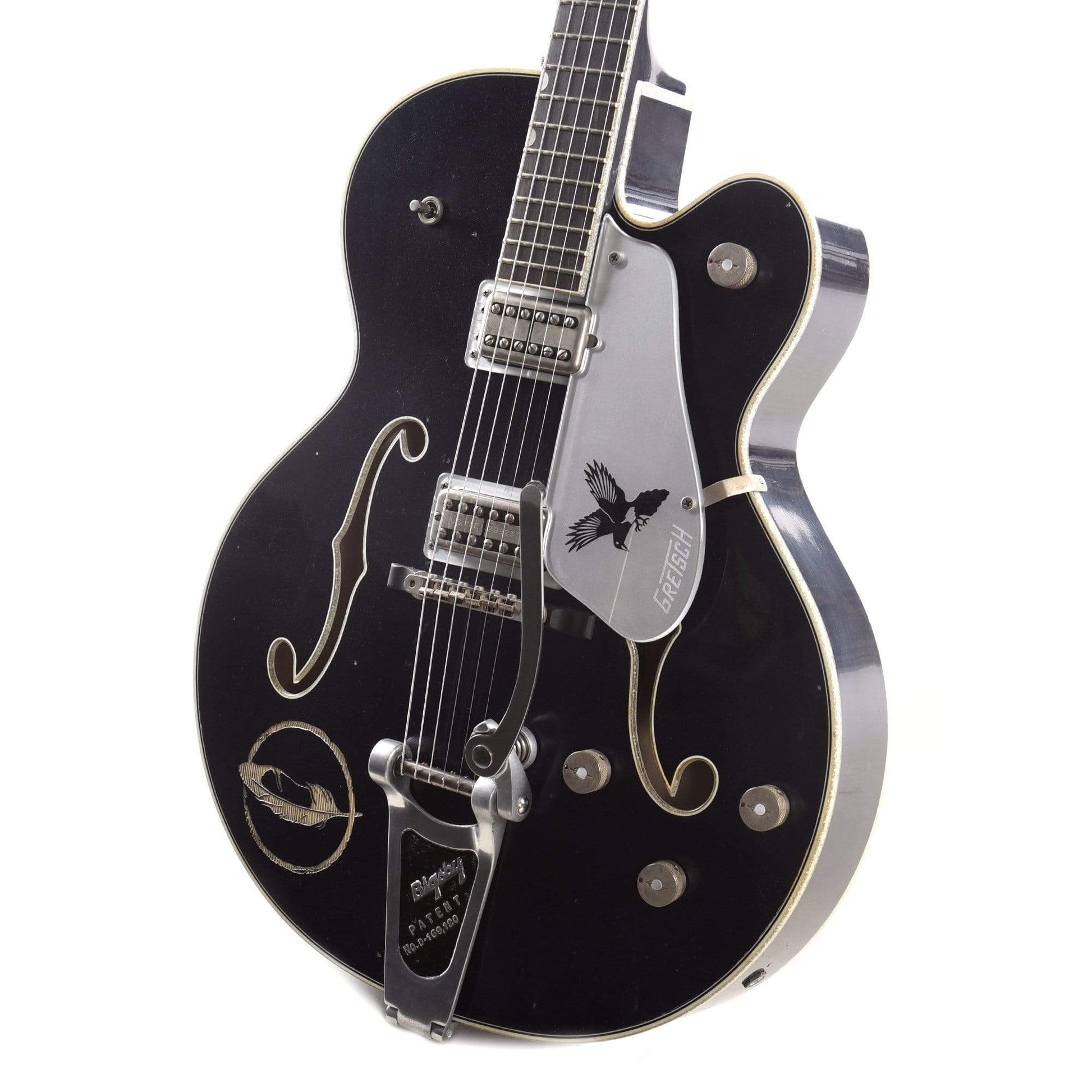 Gretsch G6136T Custom Rich Robinson Magpie Raven's Breast Blue Relic w/Bigsby Master Built by Steven Stern Electric Guitars / Hollow Body