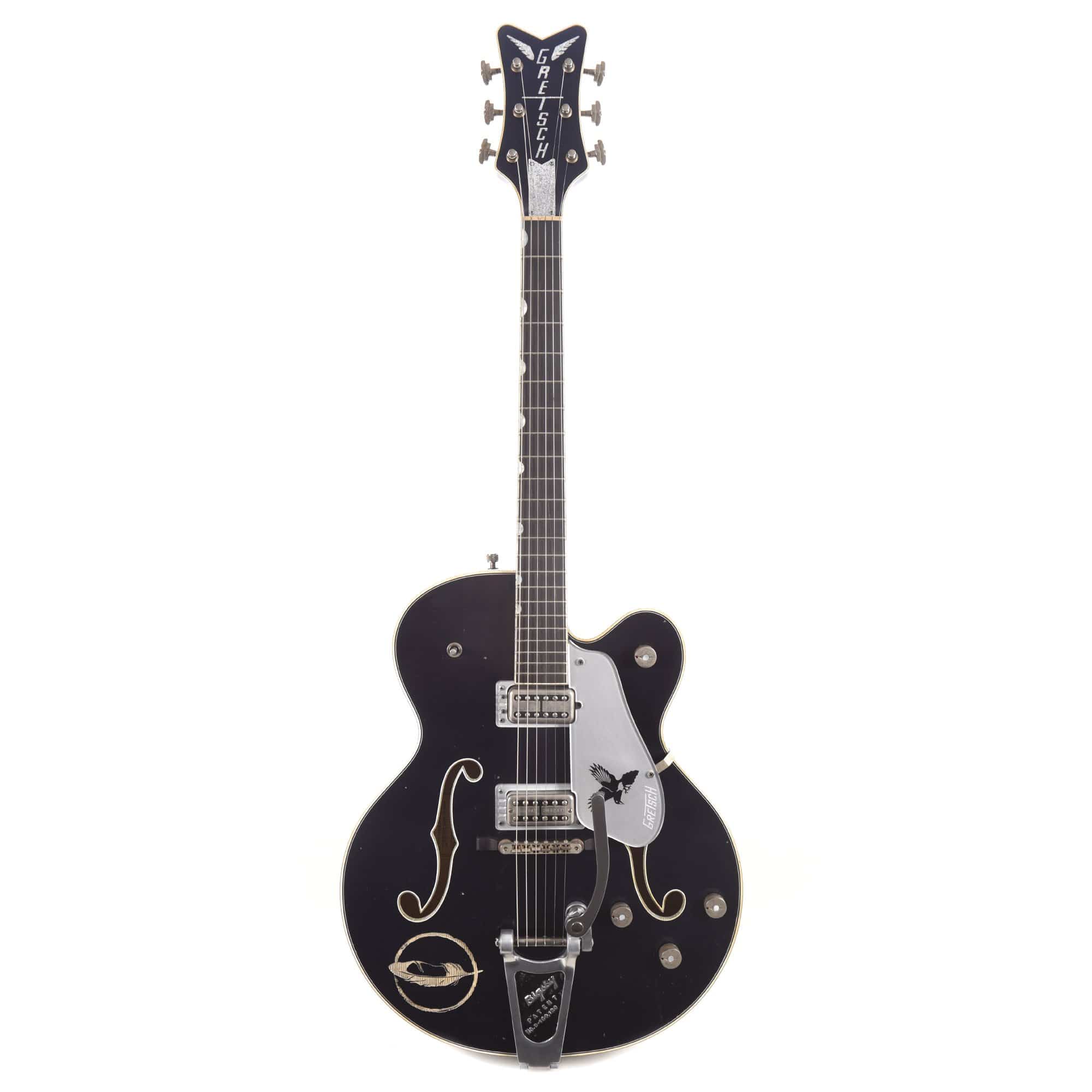 Gretsch G6136T Custom Rich Robinson Magpie Raven's Breast Blue Relic w/Bigsby Master Built by Steven Stern Electric Guitars / Hollow Body