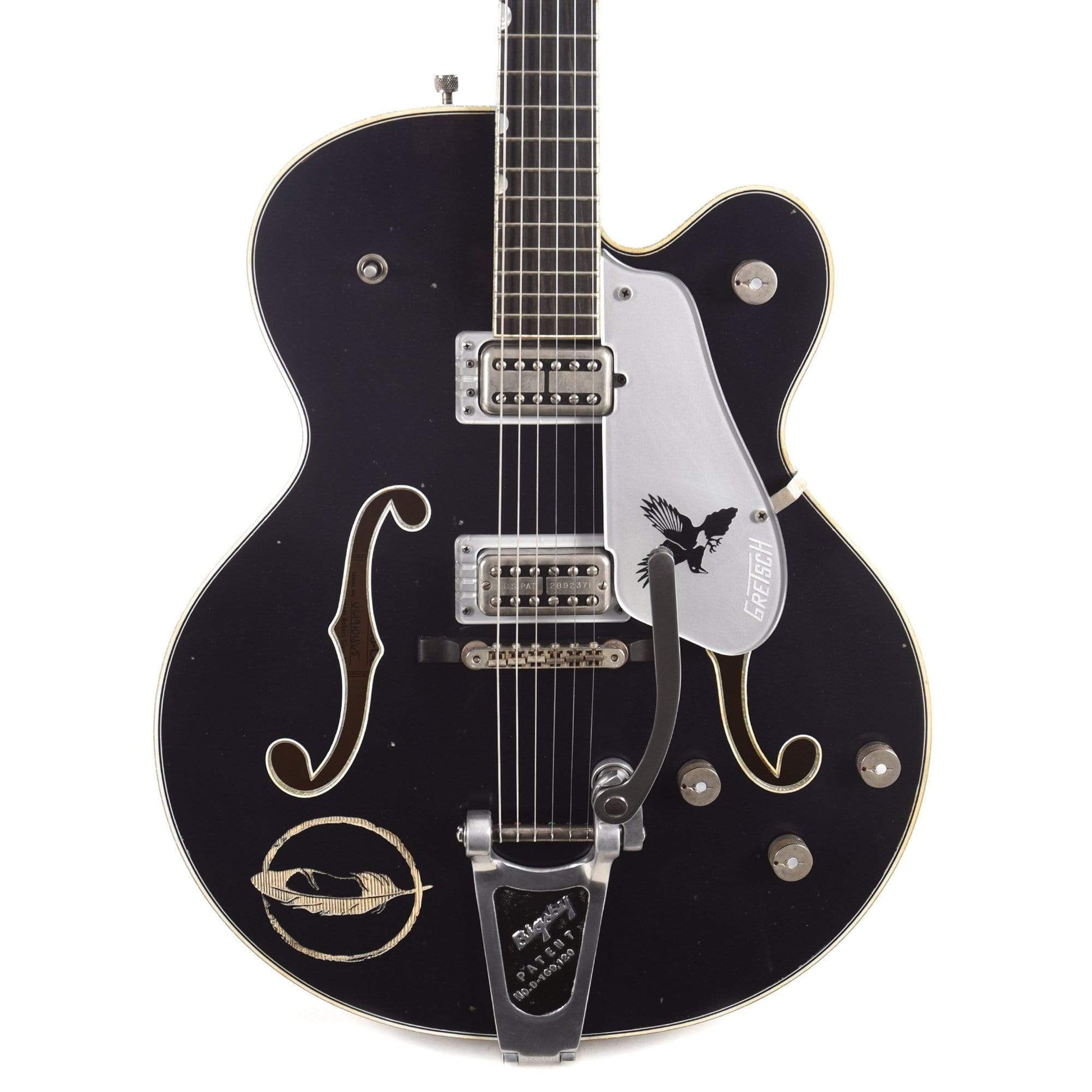 Gretsch G6136T Custom Rich Robinson Magpie Raven's Breast Blue Relic w/Bigsby Master Built by Steven Stern Electric Guitars / Hollow Body