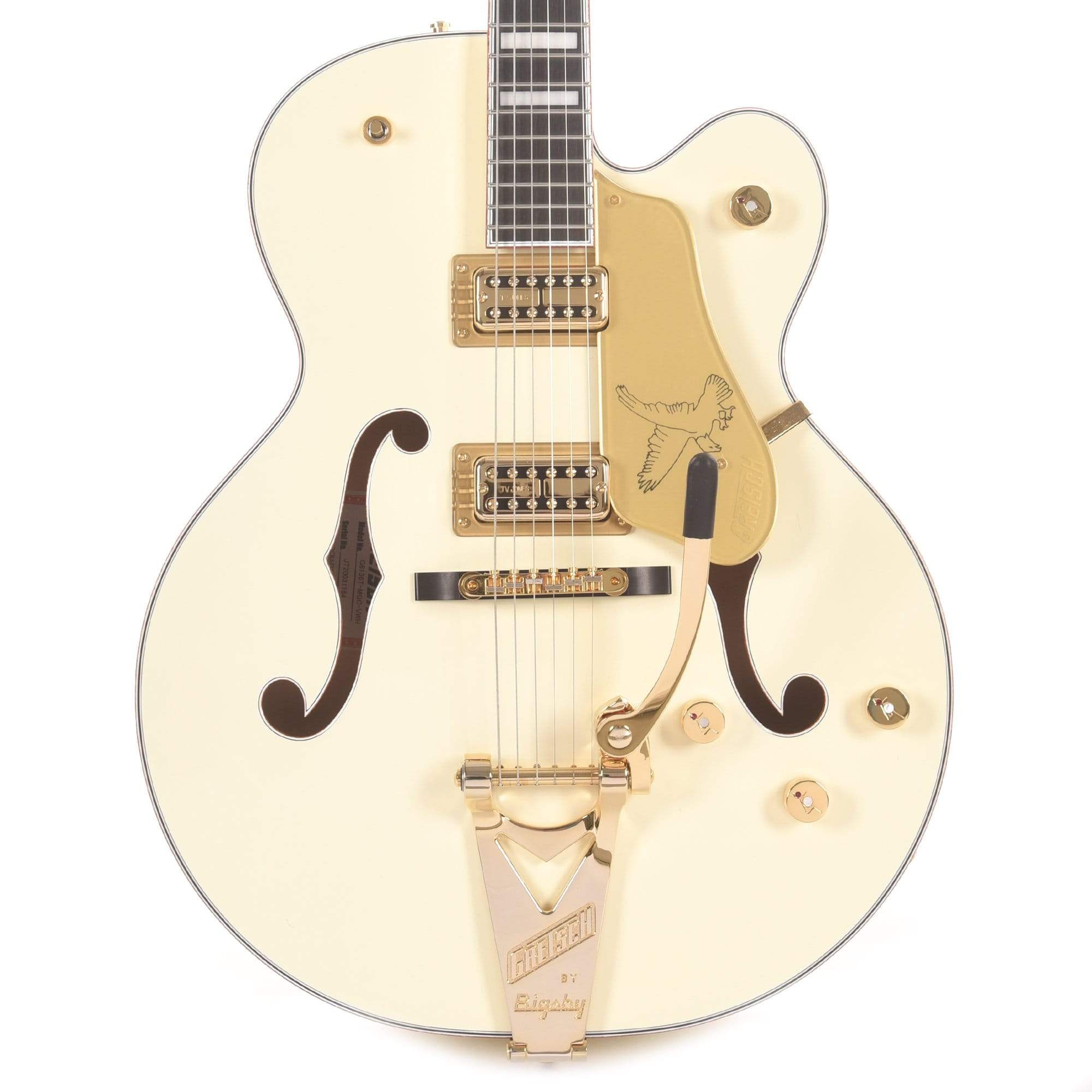 Gretsch G6136T-MGC Michael Guy Chislett Signature Falcon Vintage White w/Bigsby Electric Guitars / Hollow Body