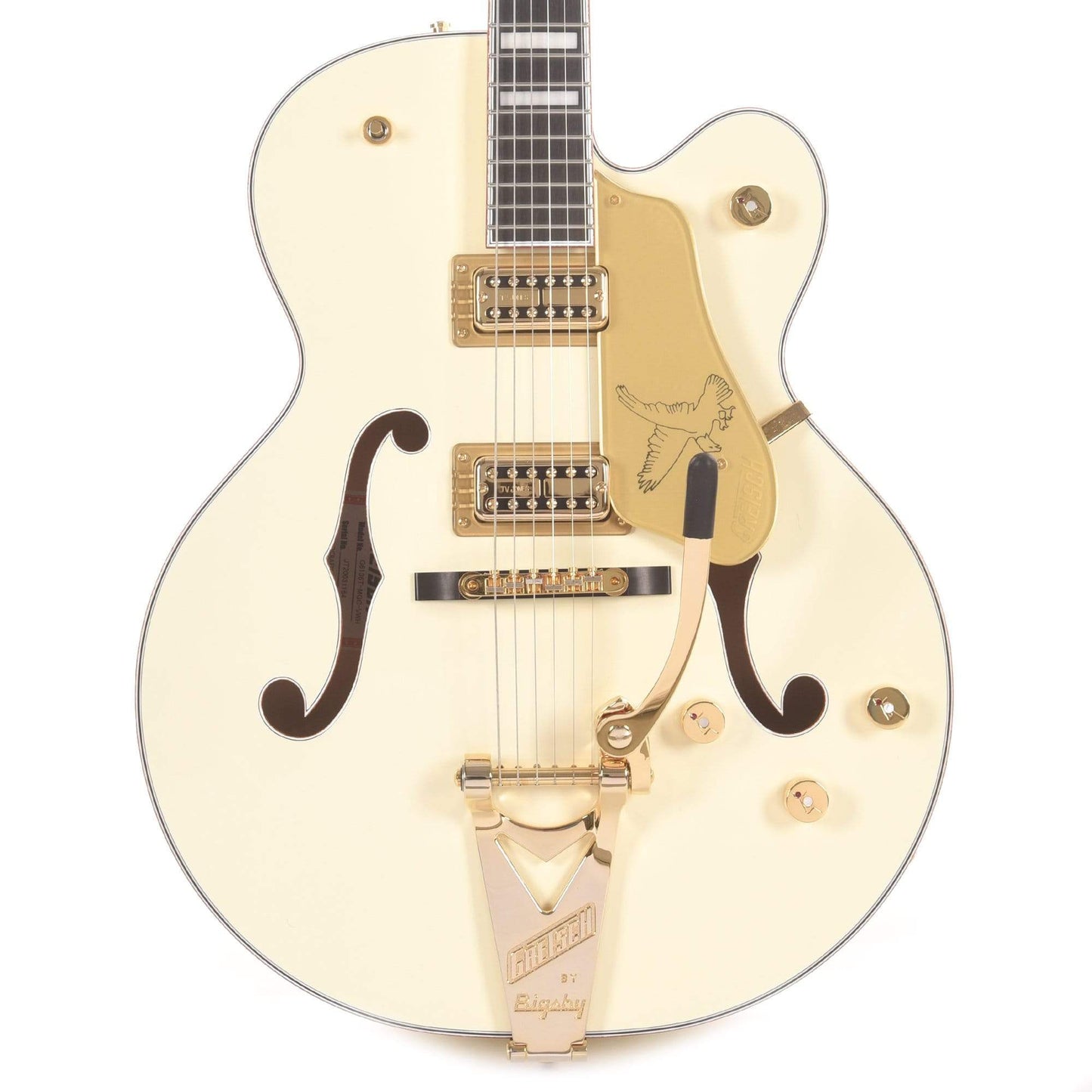 Gretsch G6136T-MGC Michael Guy Chislett Signature Falcon Vintage White w/Bigsby Electric Guitars / Hollow Body