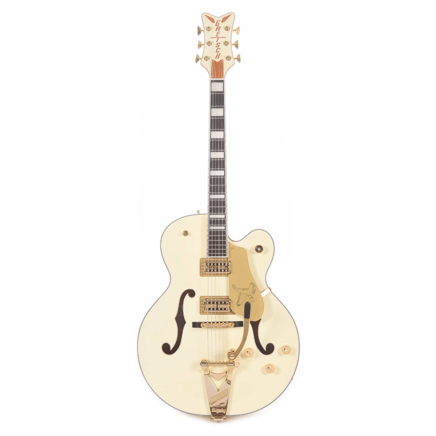 Gretsch G6136T-MGC Michael Guy Chislett Signature Falcon Vintage White w/Bigsby Electric Guitars / Hollow Body