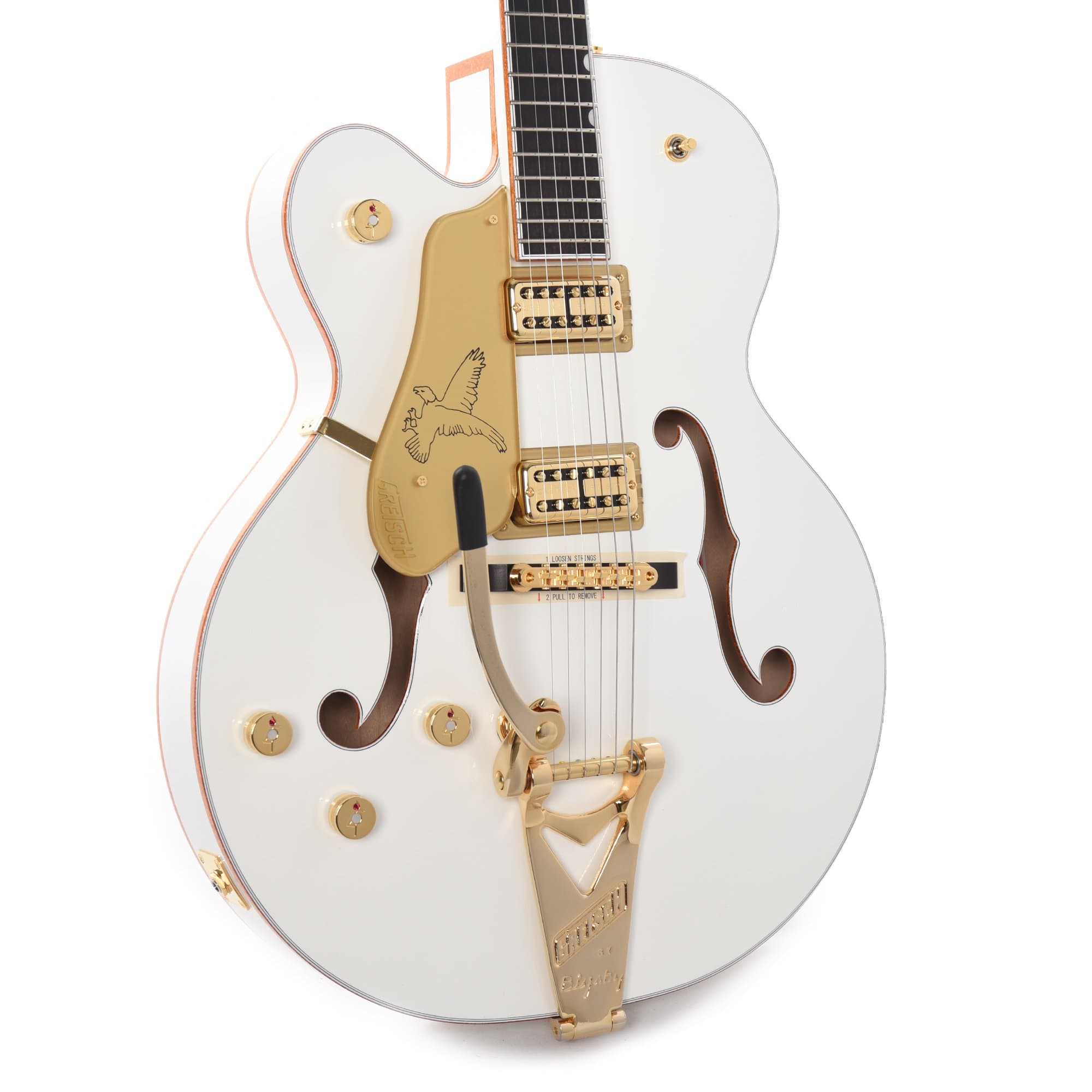 Gretsch G6136TG-LH LEFTY Players Edition White Falcon Hollow Body w/Bigsby Electric Guitars / Hollow Body