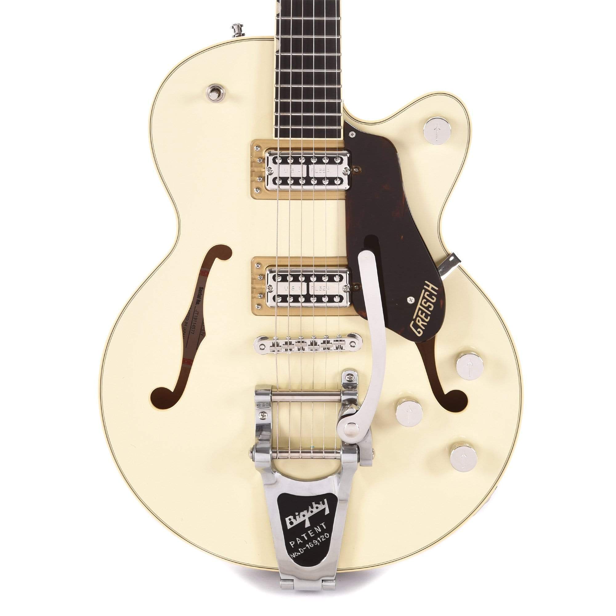 Gretsch G6659T Players Edition Broadkaster Jr. Center Block Single-Cut Two-Tone Lotus Ivory/Walnut Stain w/Bigsby Electric Guitars / Hollow Body