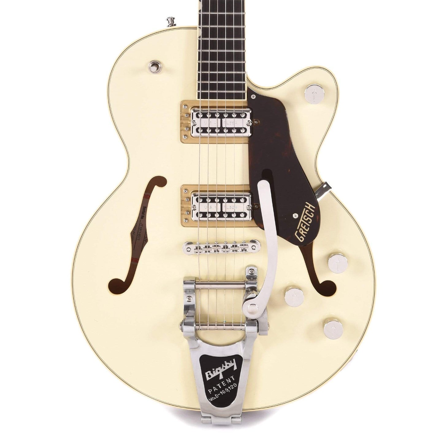 Gretsch G6659T Players Edition Broadkaster Jr. Center Block Single-Cut Two-Tone Lotus Ivory/Walnut Stain w/Bigsby Electric Guitars / Hollow Body